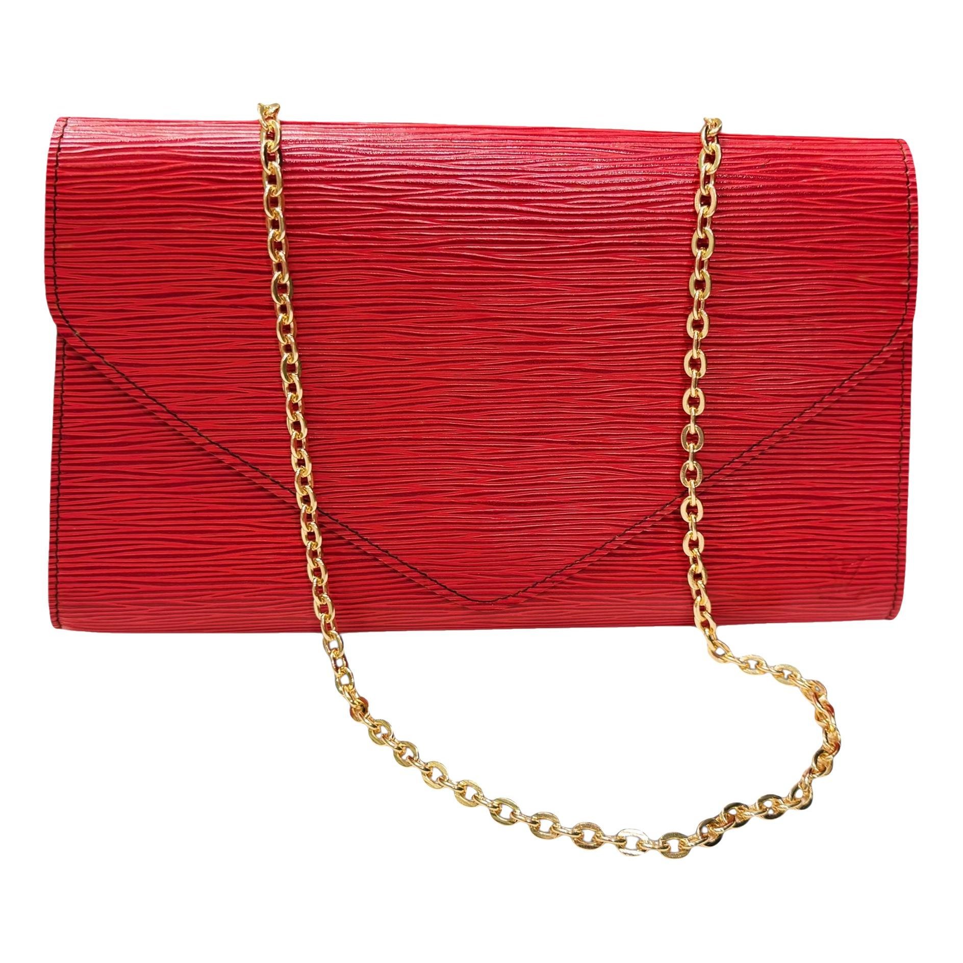 Leather clutch bag