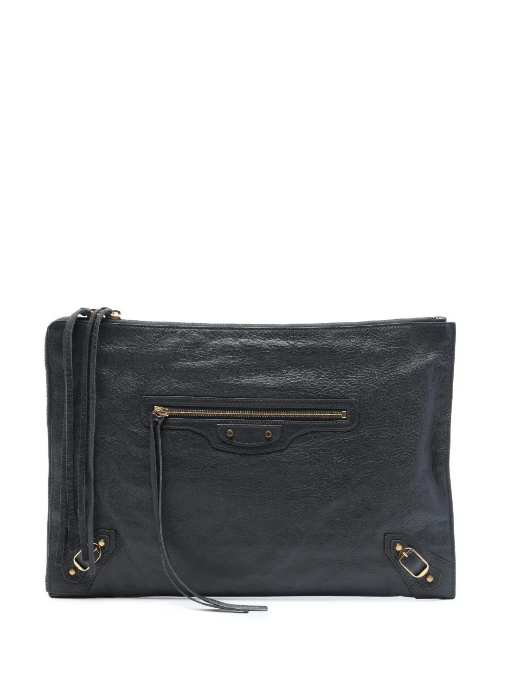 2016 Lambskin Motocross Classic Zip Around Flat clutch bag