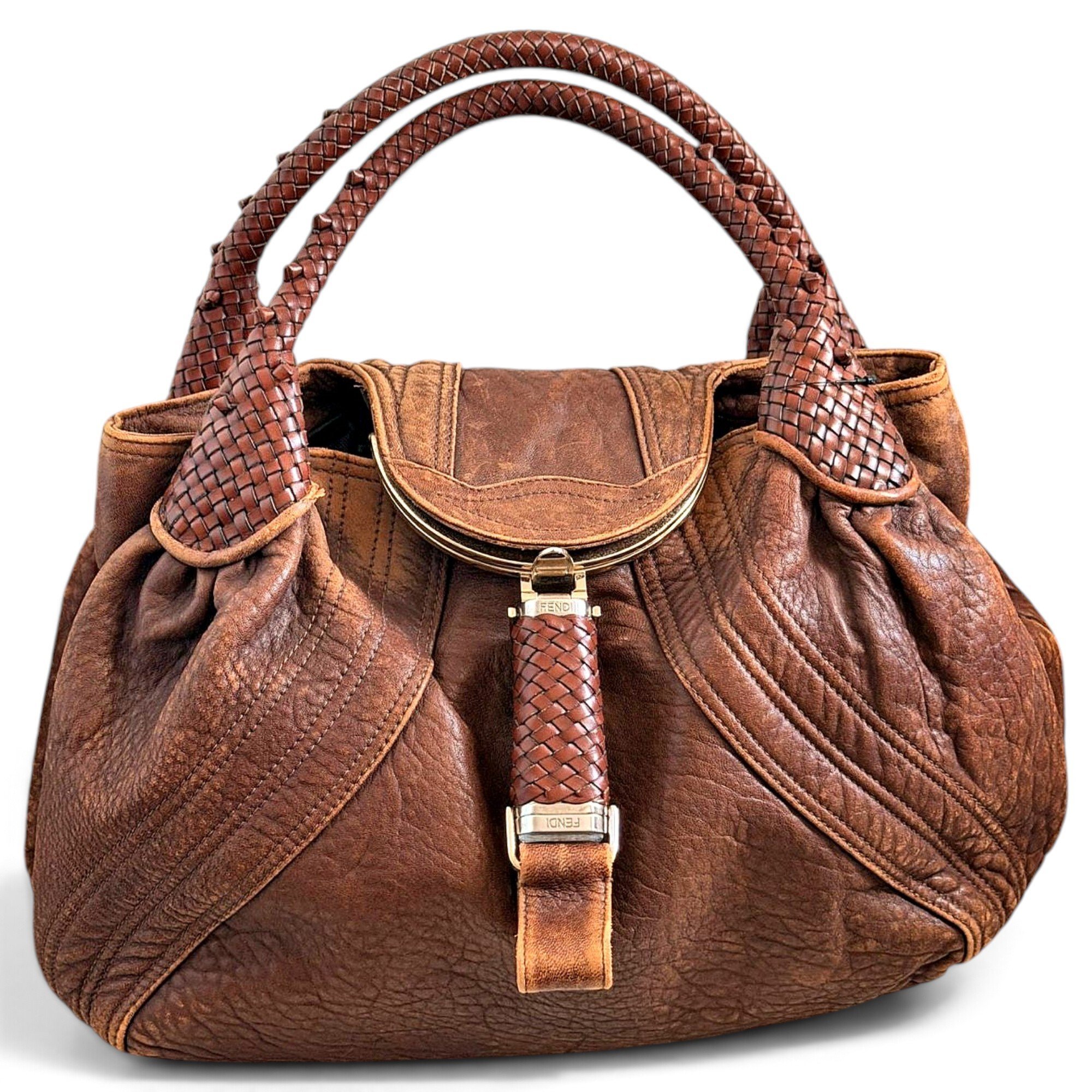 Spy leather handbag