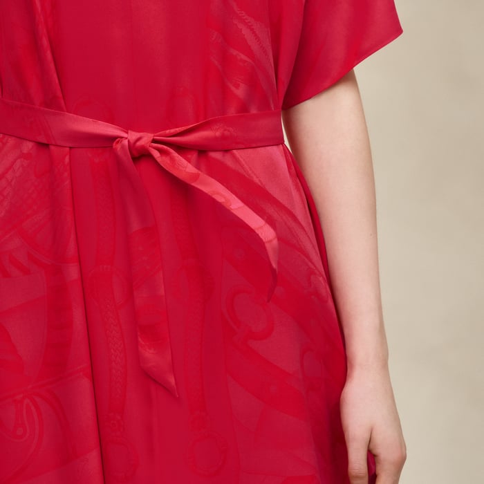 Rose Pivoine "Soleil De Soie Poudre" Classic Caftan