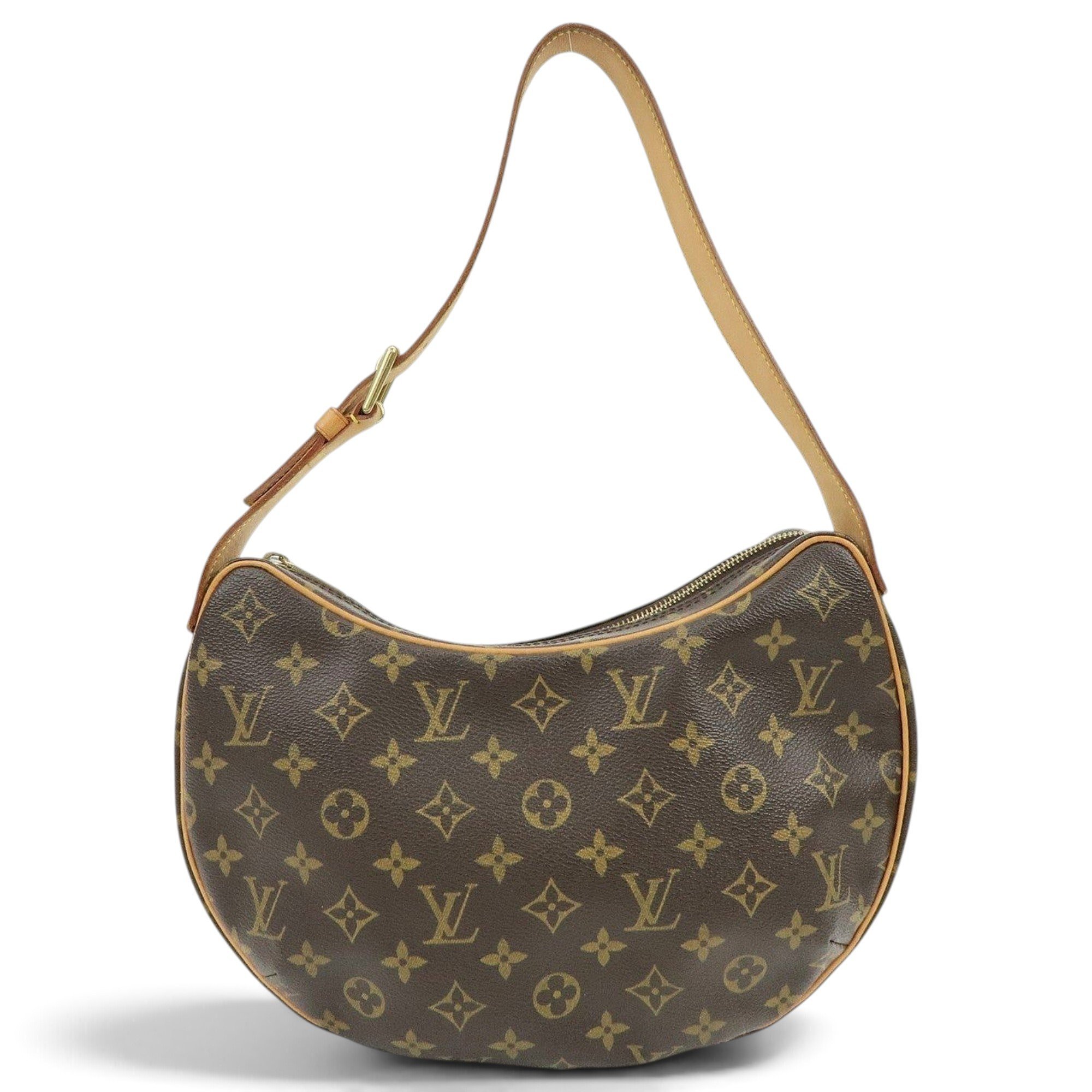 Croissant leather handbag