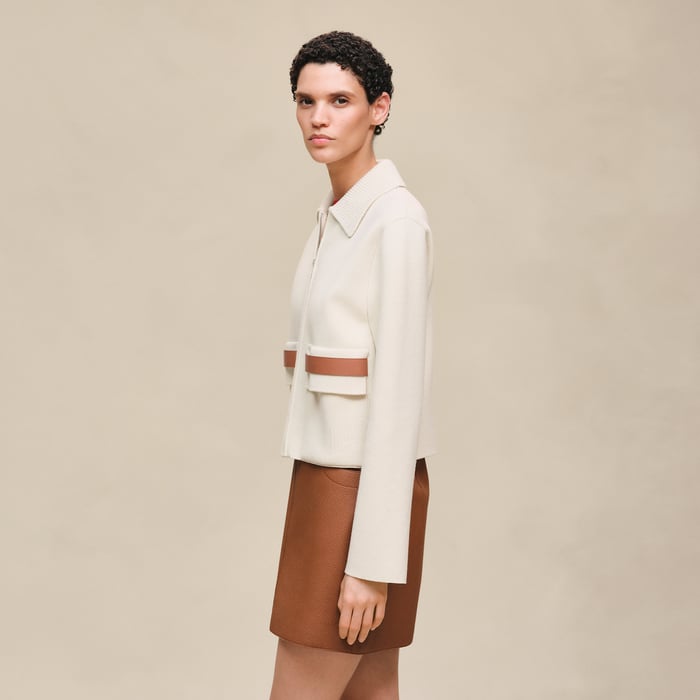 Blanc Naturel Jacket With Pockets