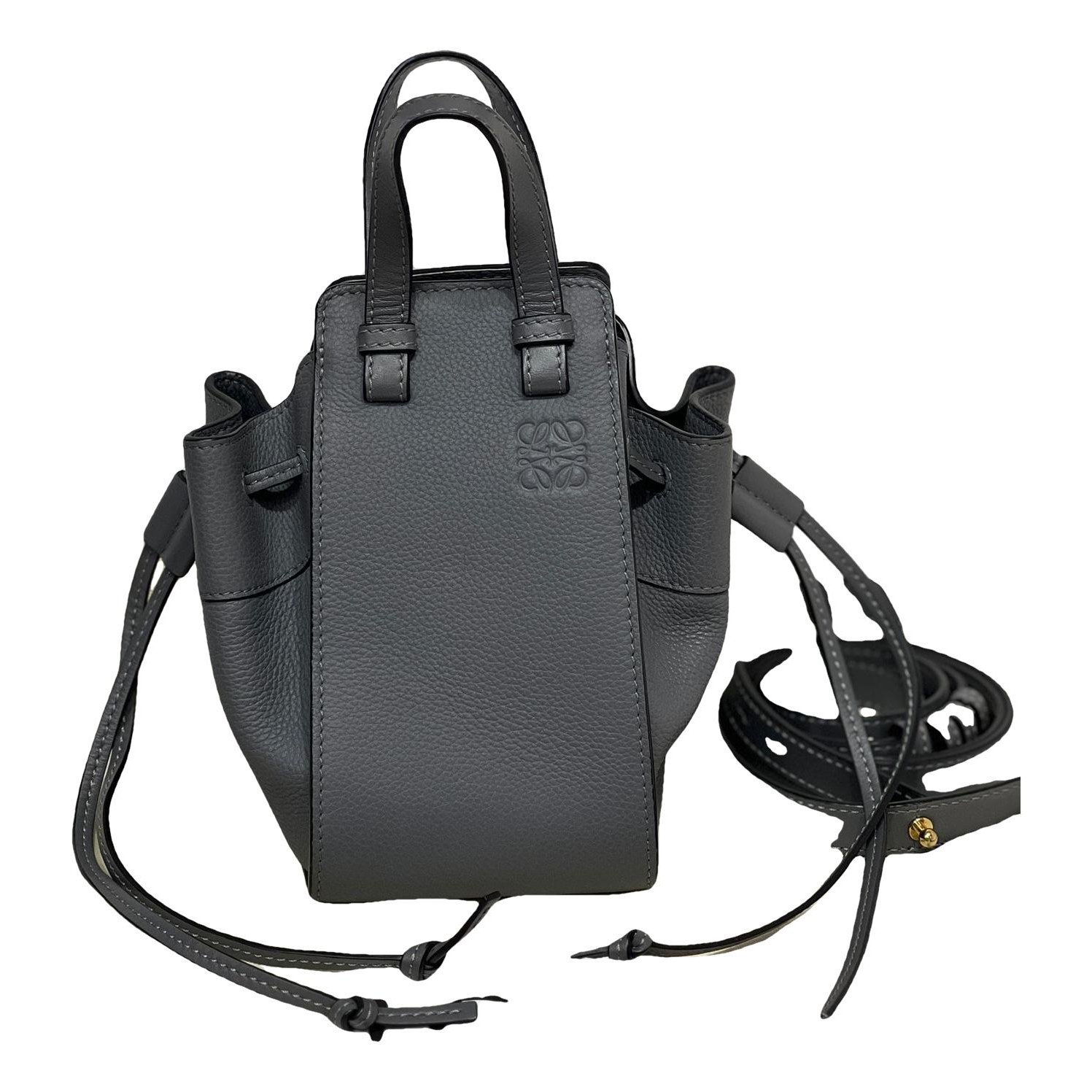 Hammock leather handbag