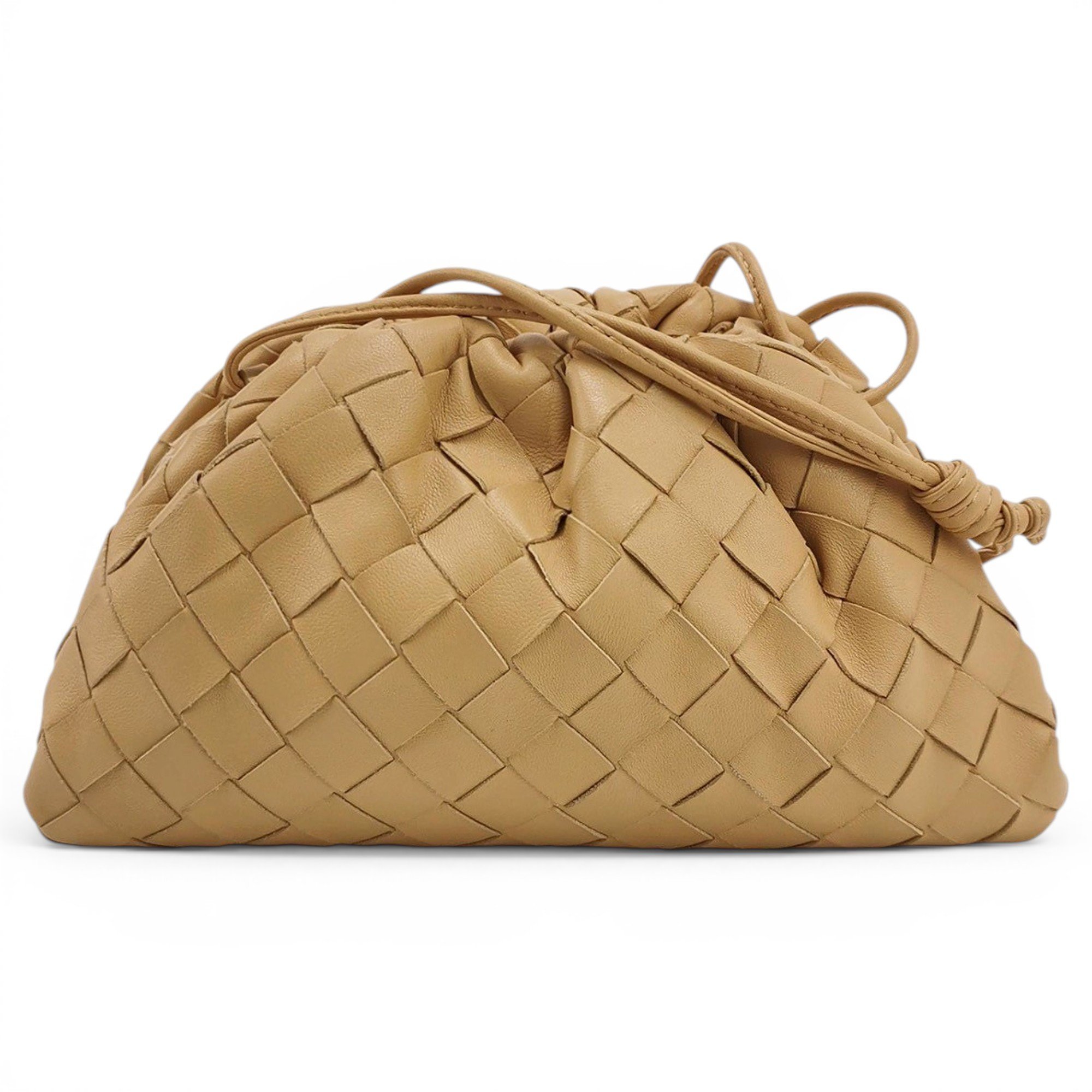 Pouch leather handbag