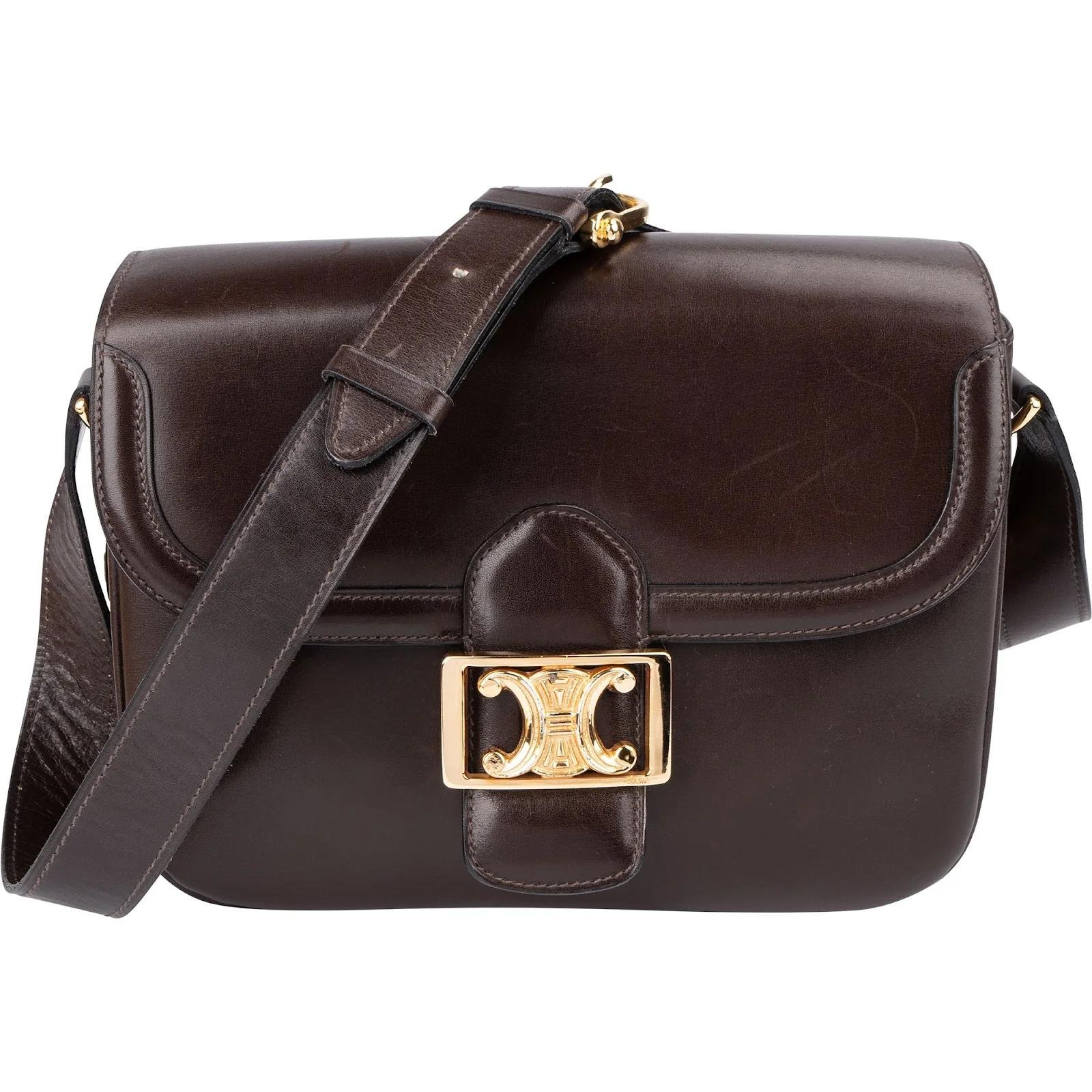 Triomphe leather handbag