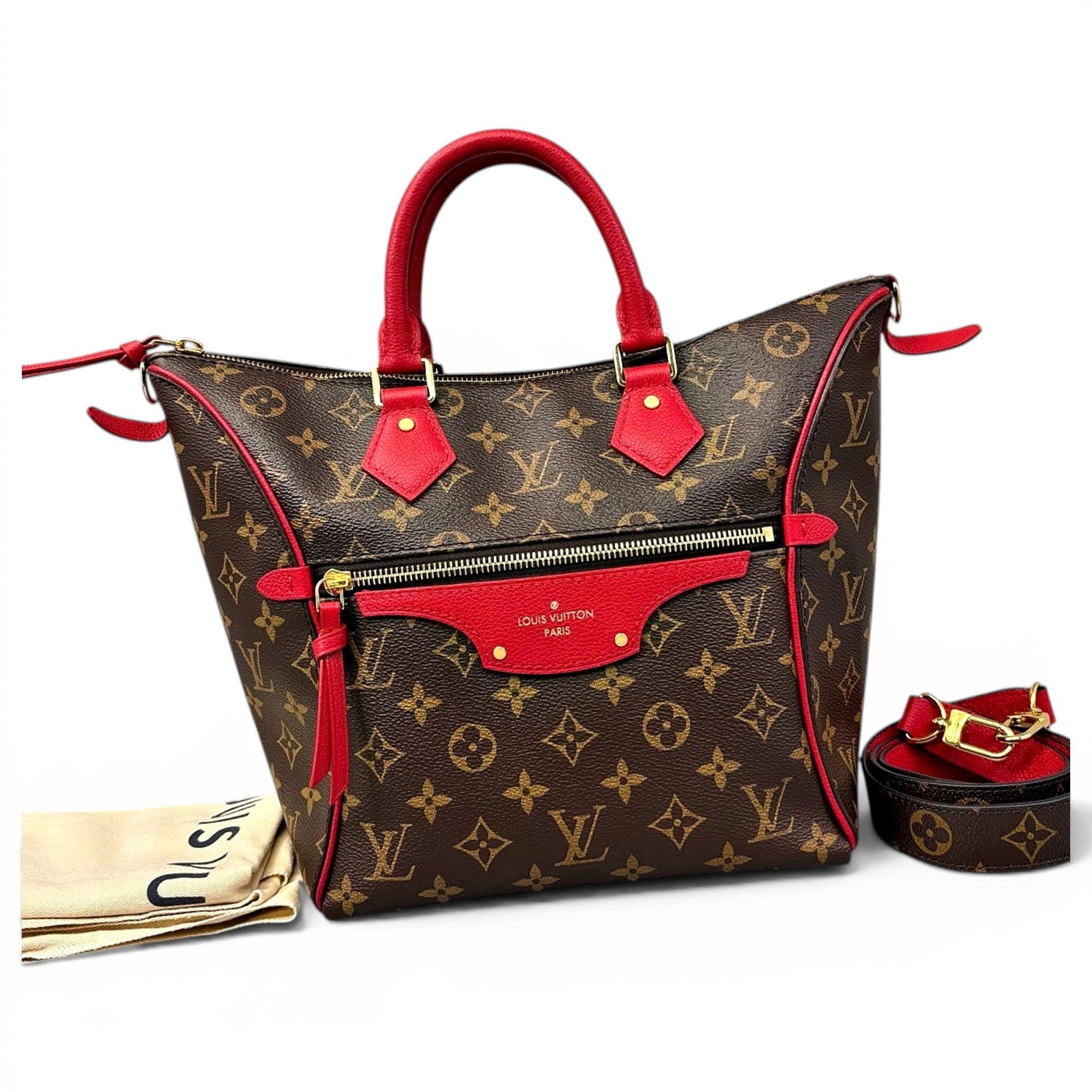 Tournelle leather handbag