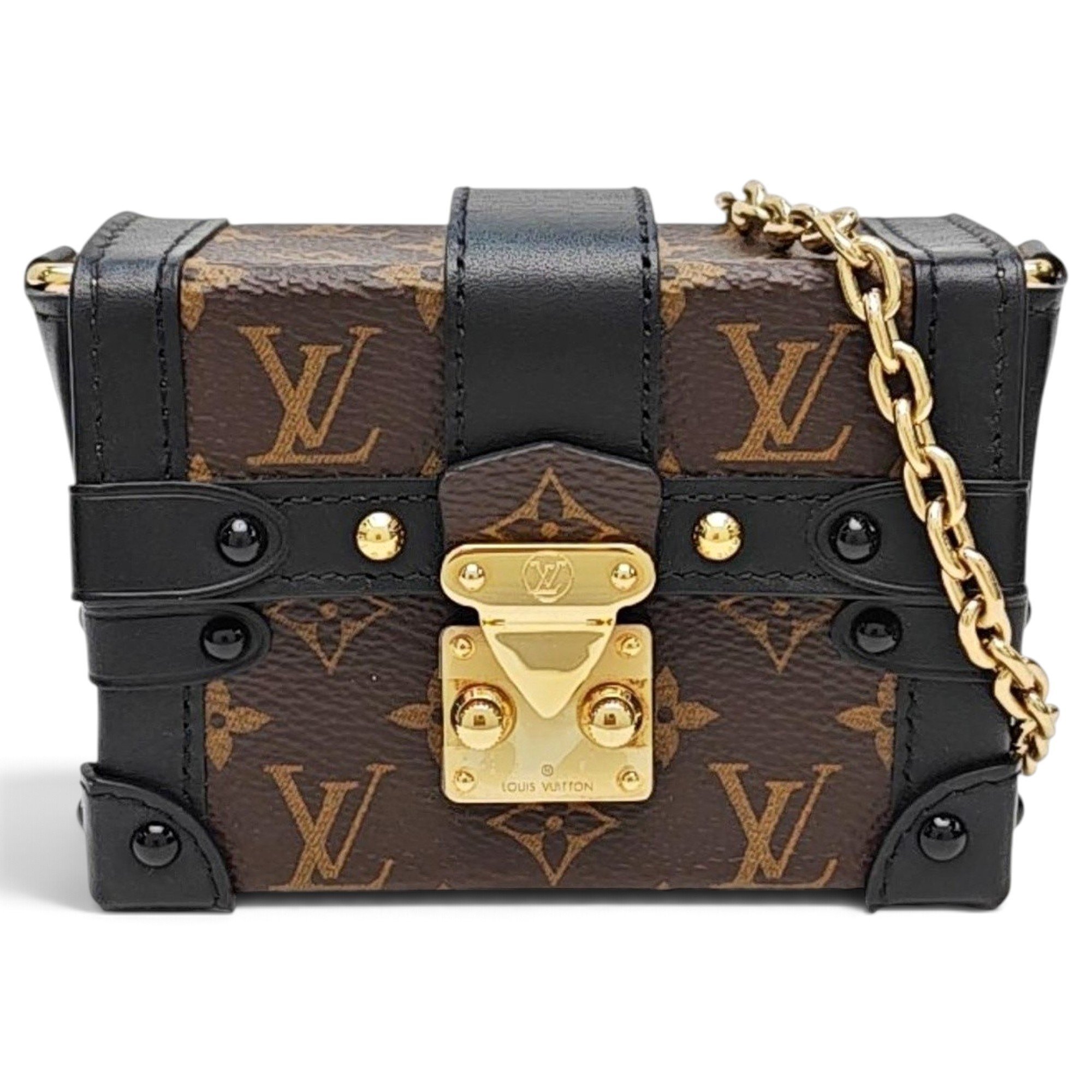 Petite Malle leather handbag