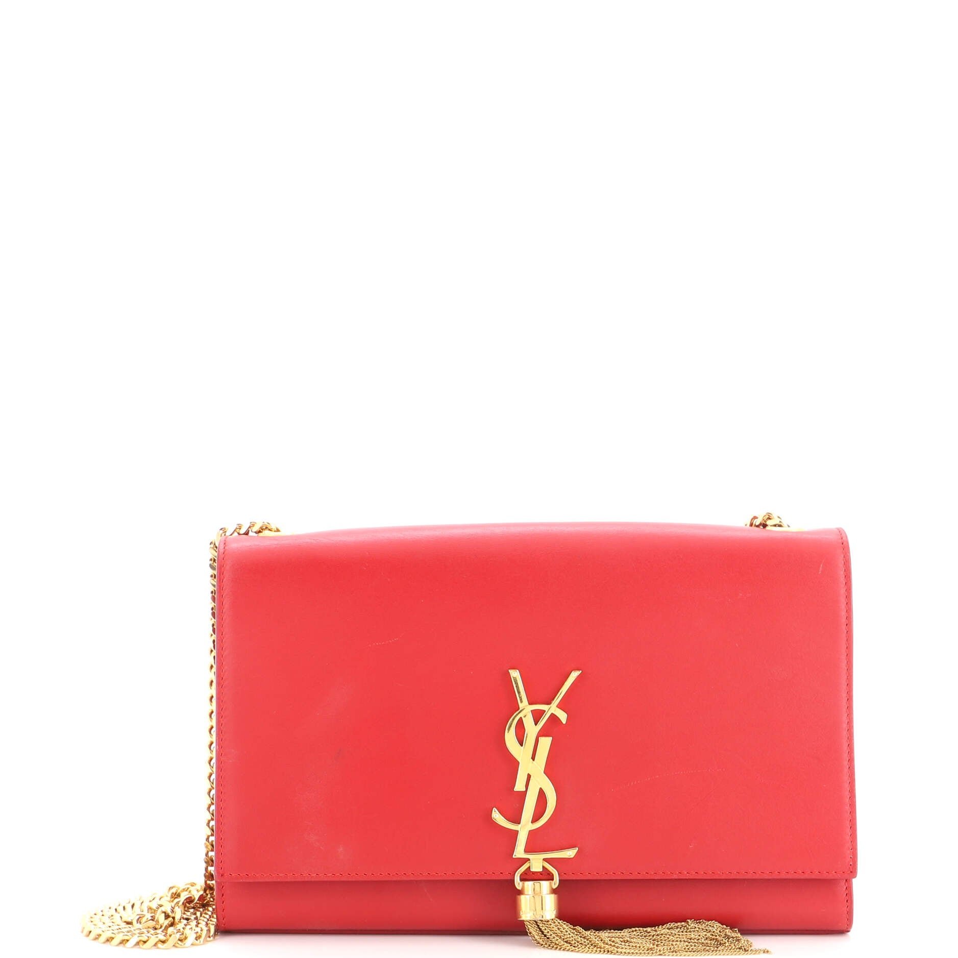 Classic Monogram Tassel Crossbody Bag Leather Medium