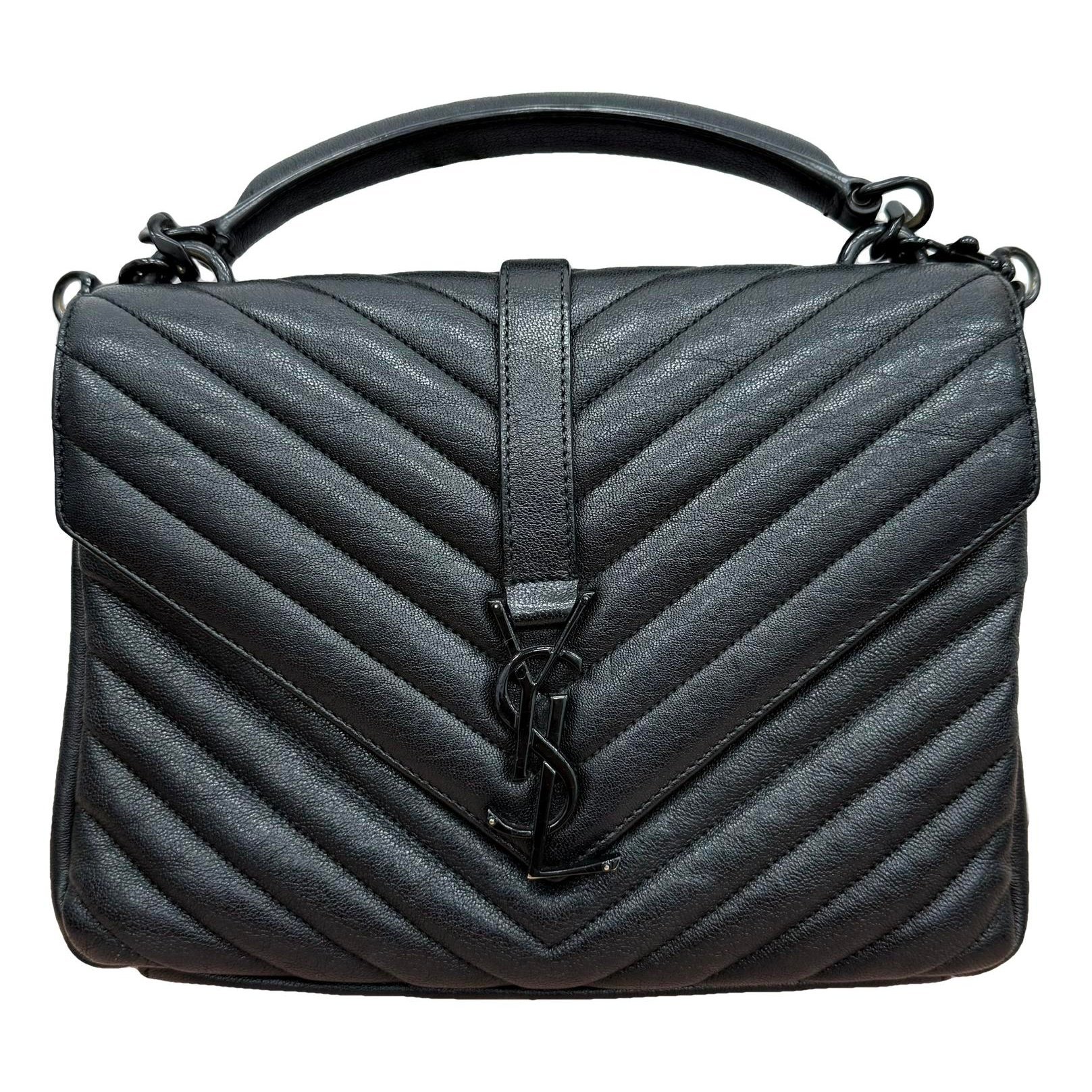 Collége monogramme leather handbag