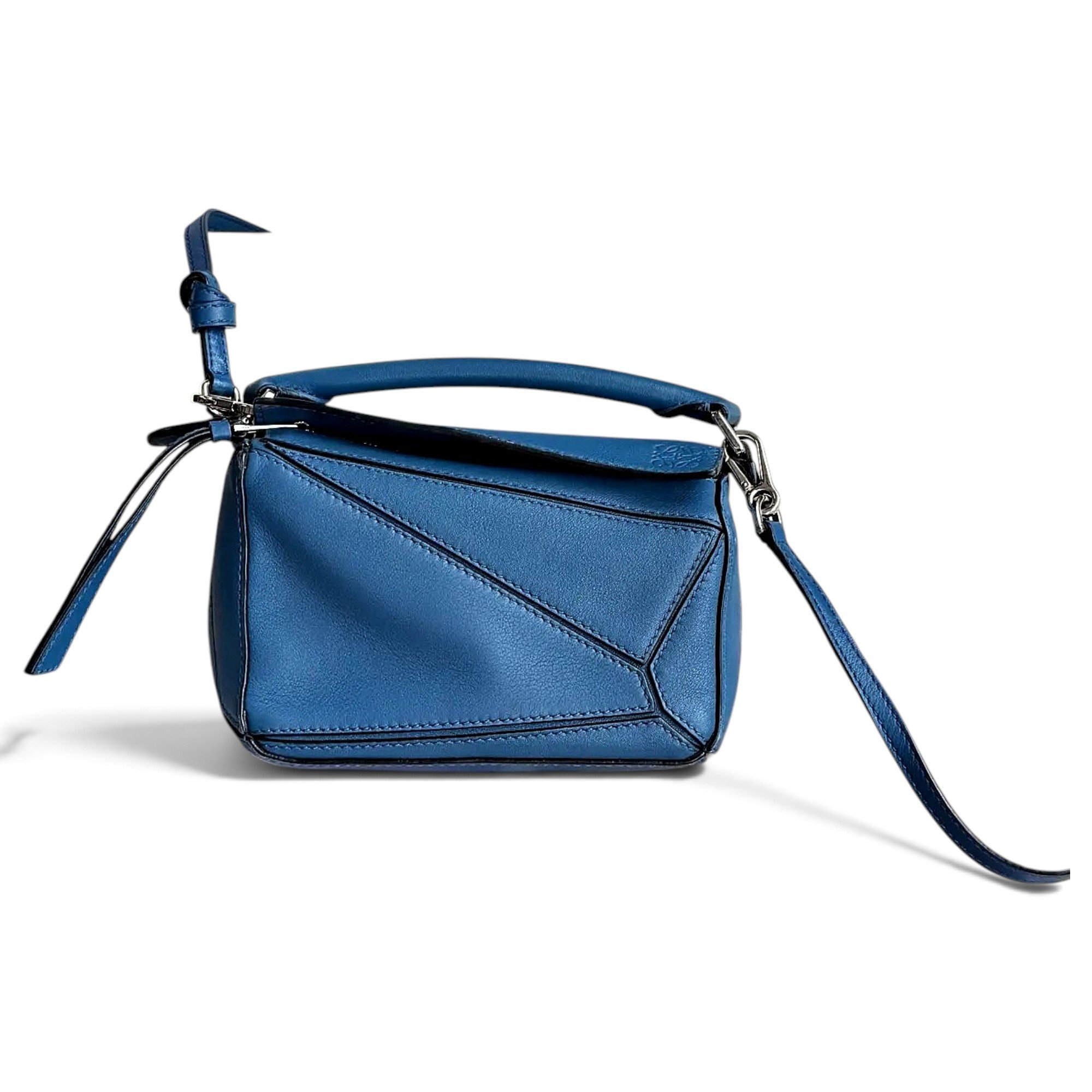 Puzzle leather crossbody bag