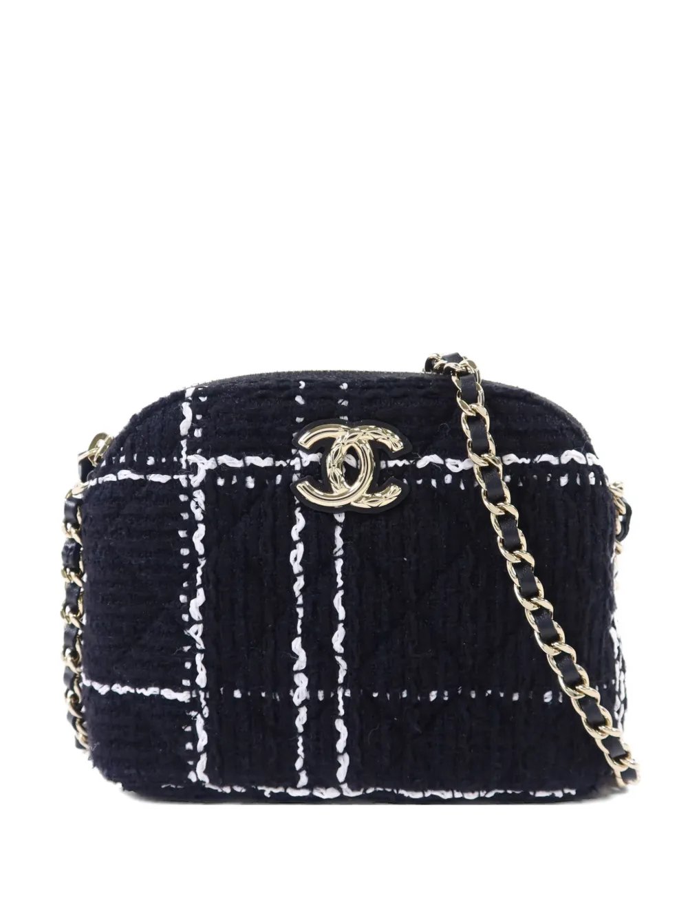 CC Mark tweed shoulder bag