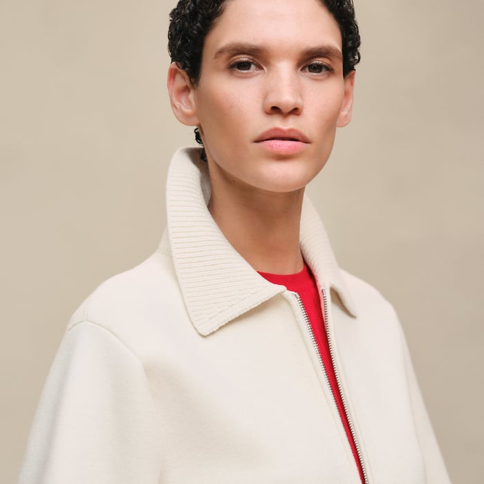 Blanc Naturel Jacket With Pockets