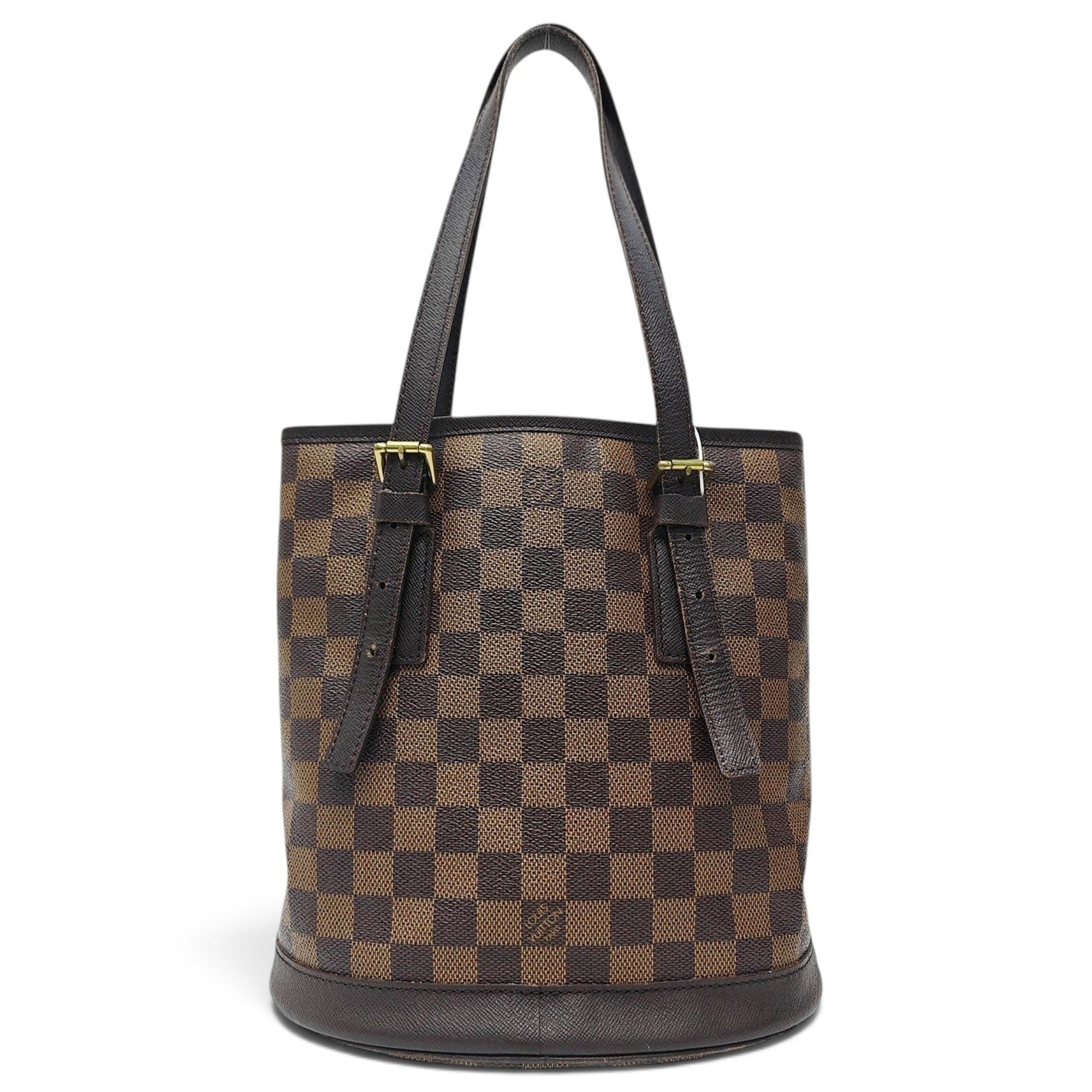 Bucket leather handbag
