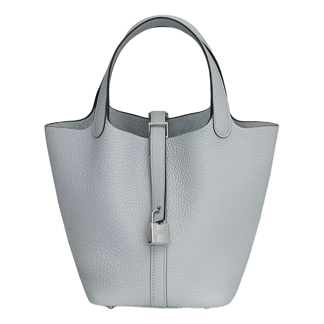 Picotin leather tote