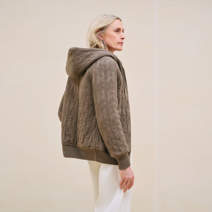 "H" Zipped Hooded Jacket