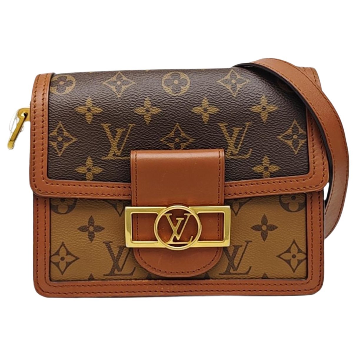 Dauphine leather handbag