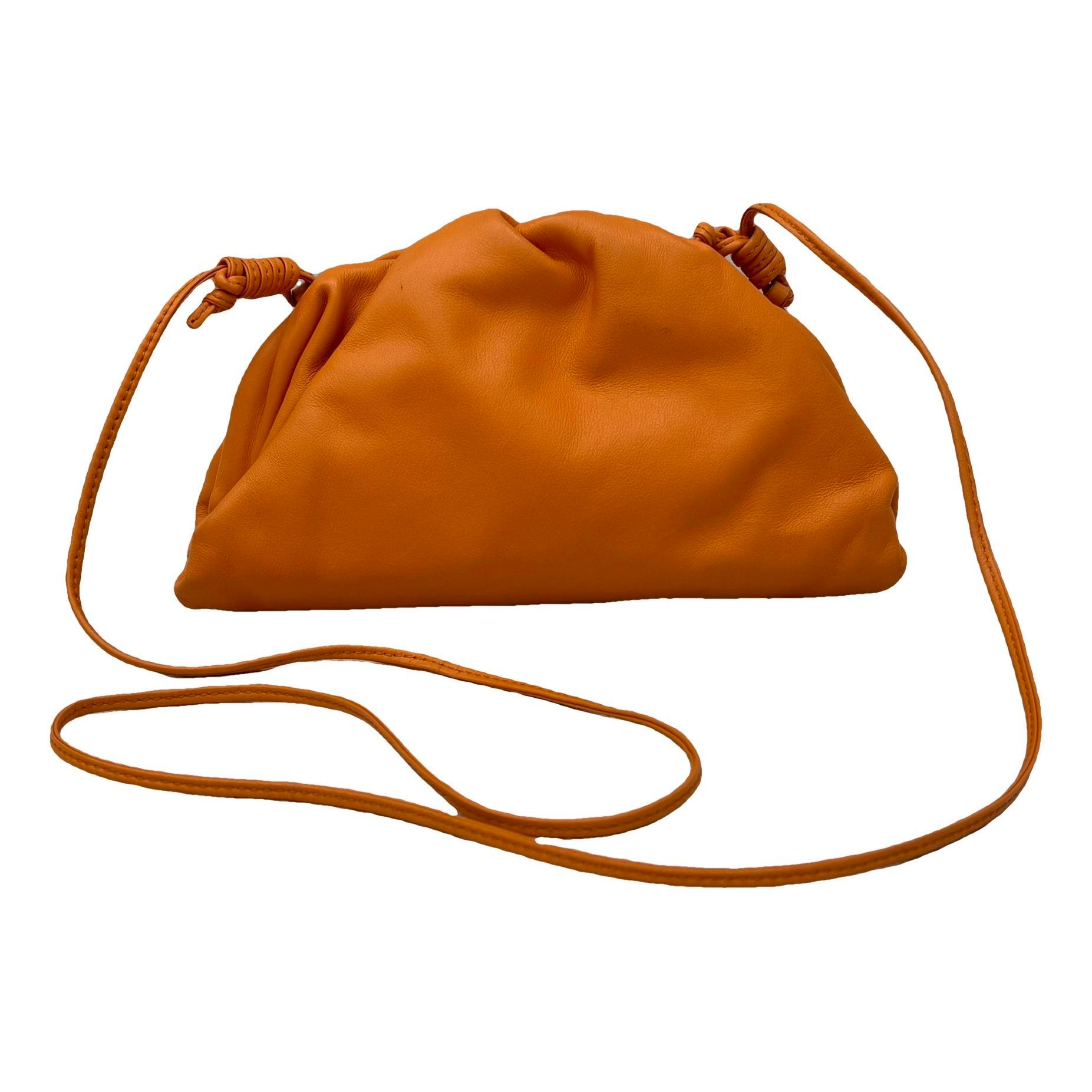 Pouch leather handbag