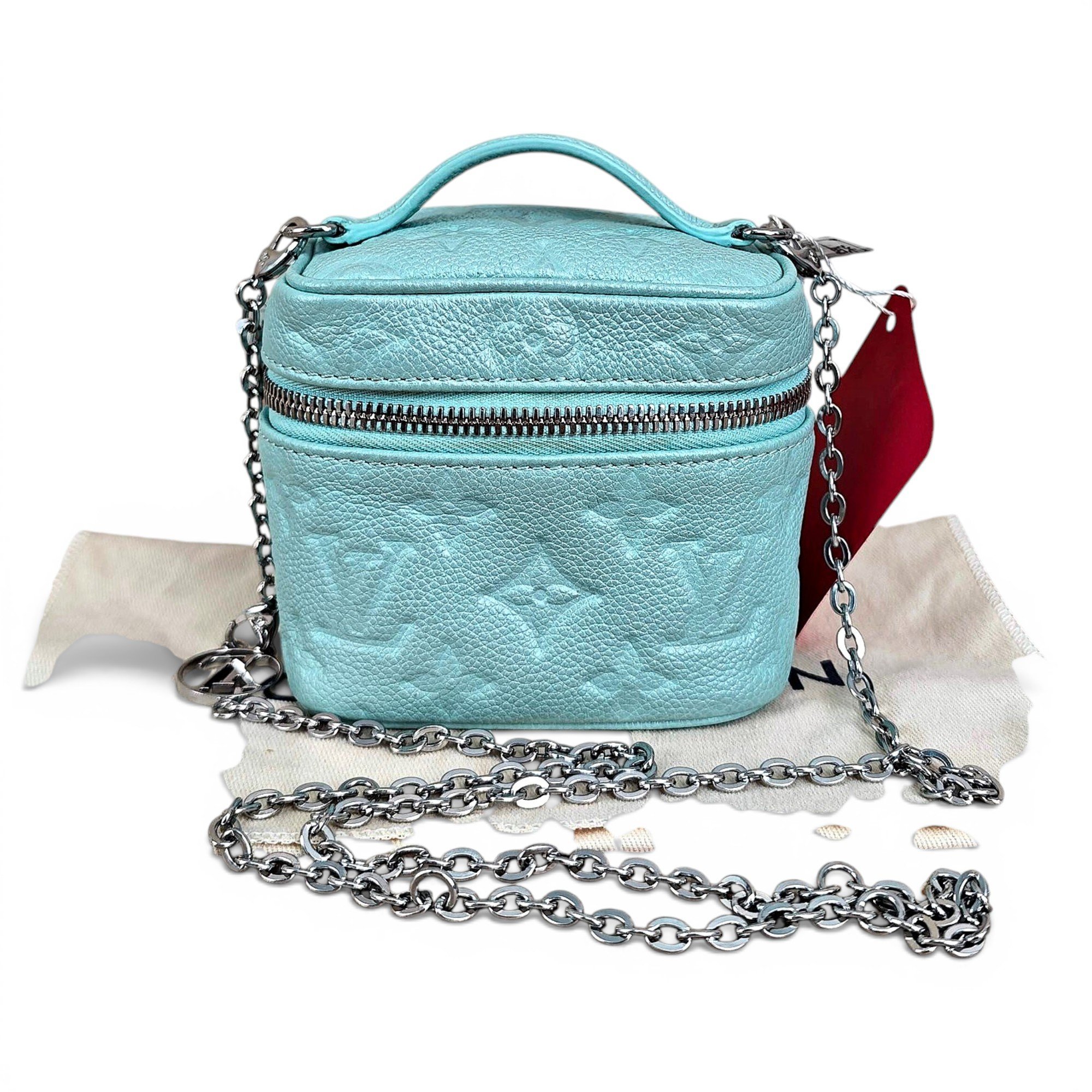 Vanity leather handbag