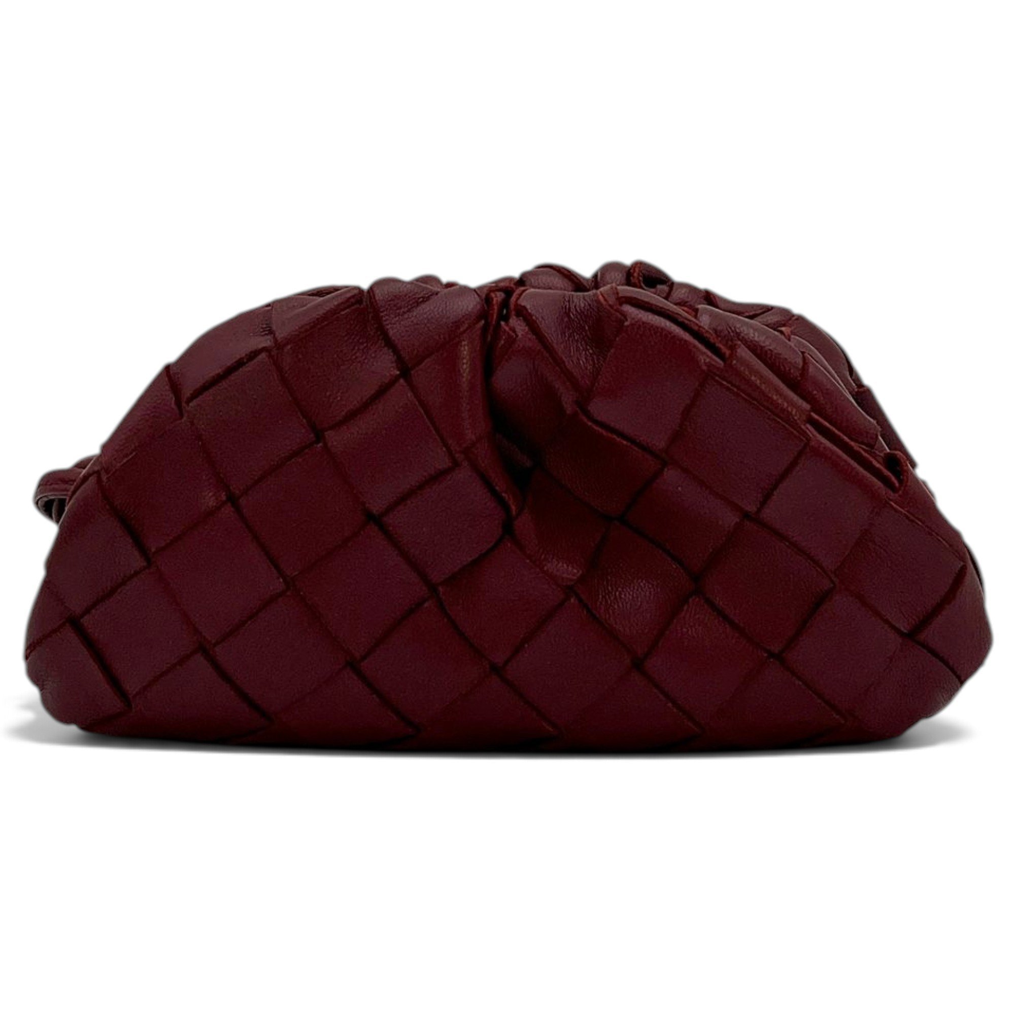 Pouch leather clutch bag