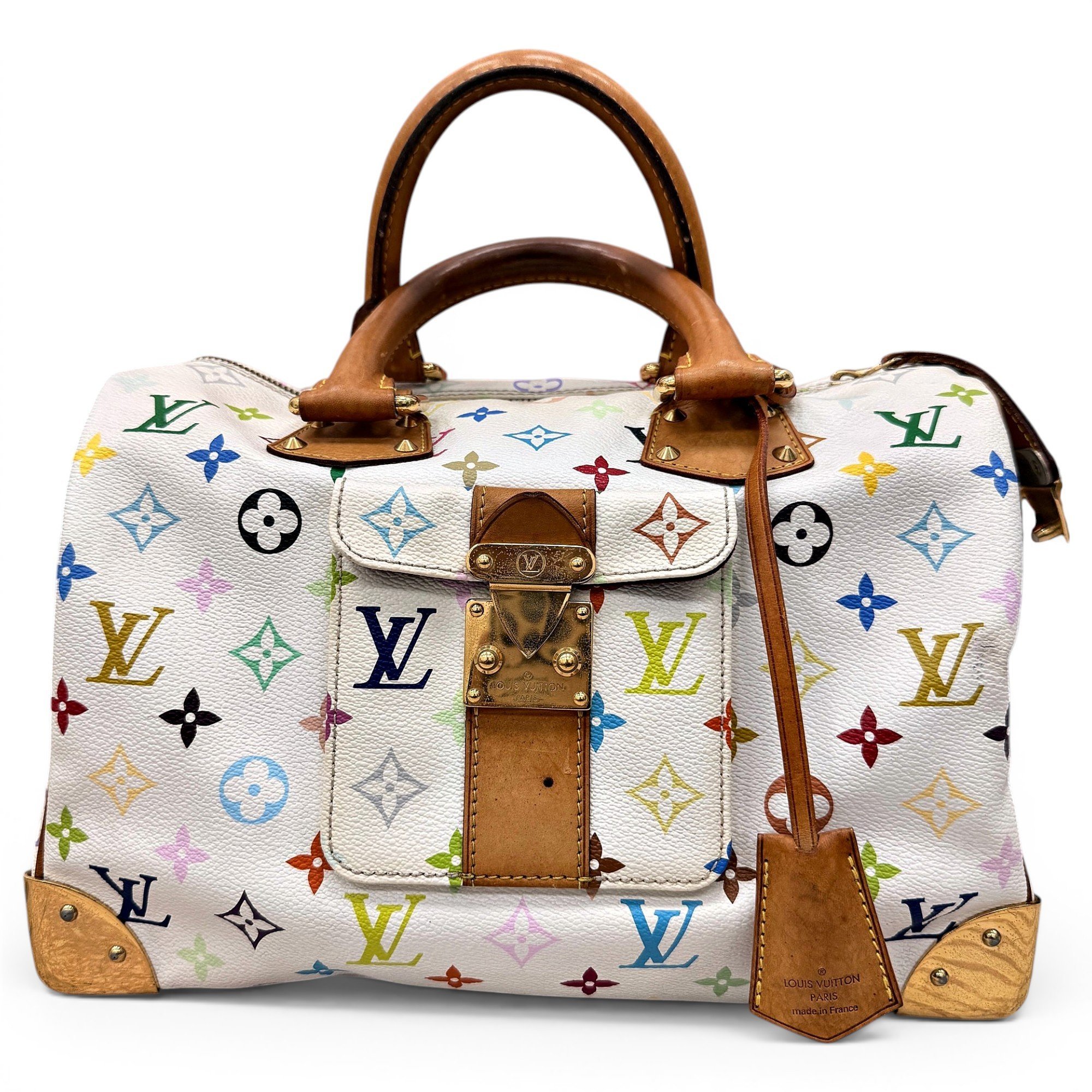 Speedy leather handbag