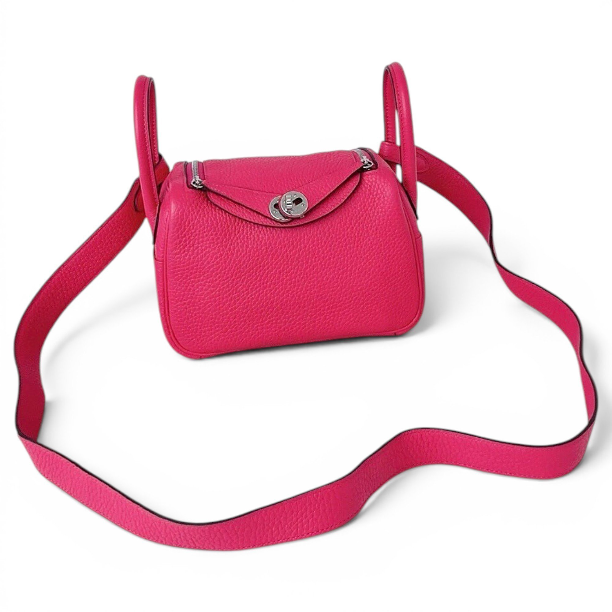 Hermes Lindy Handbag Pink