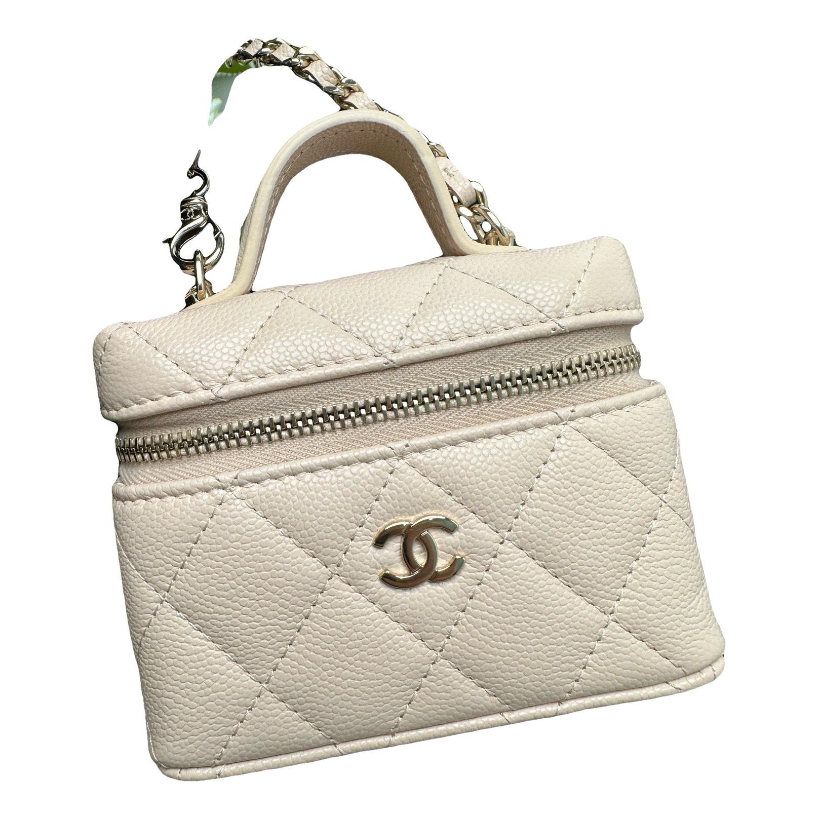 Vanity leather handbag