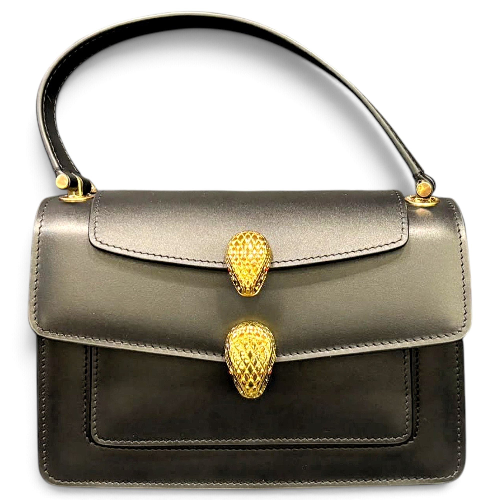 Serpenti leather handbag