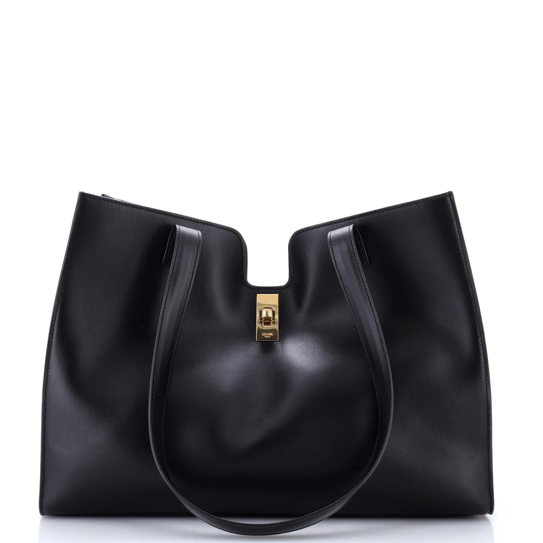 Leather tote