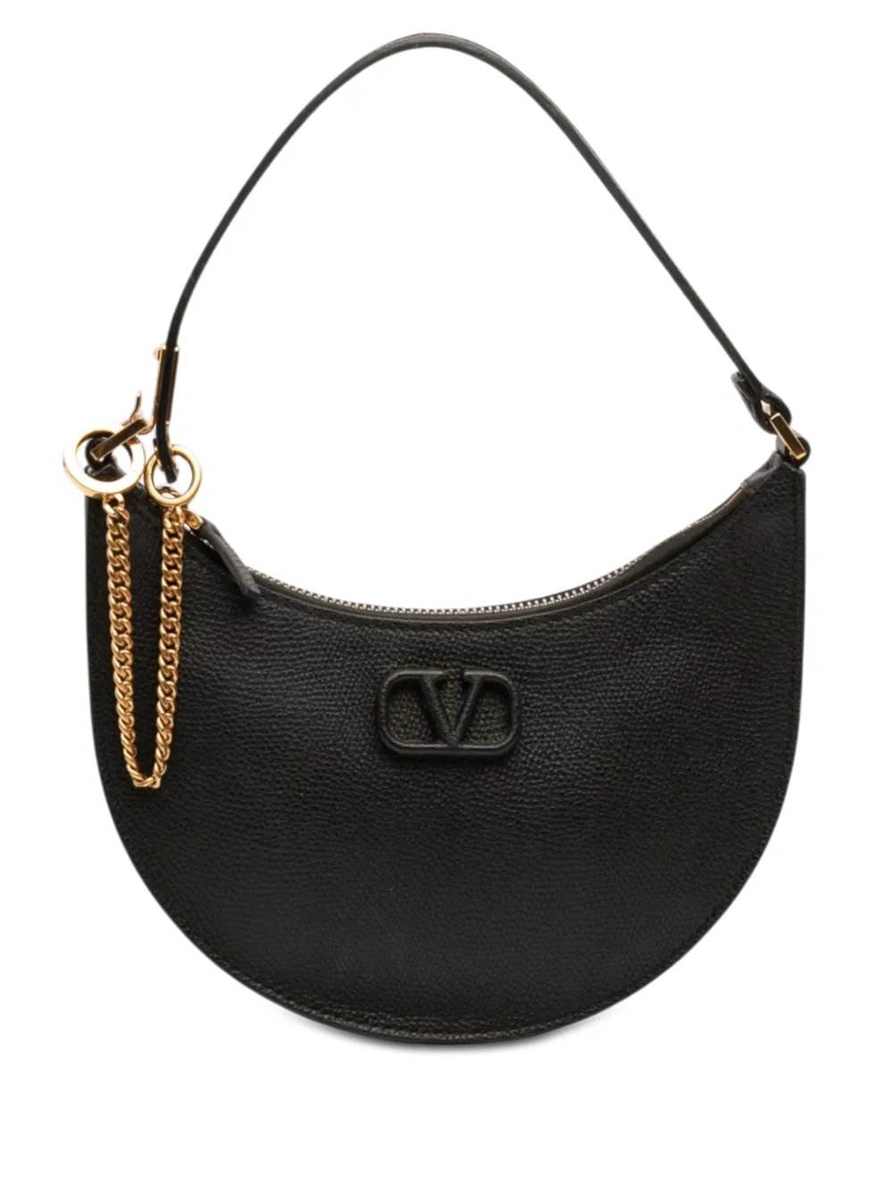 2018-2026 Mini Grainy Calfskin VLogo hobo bag
