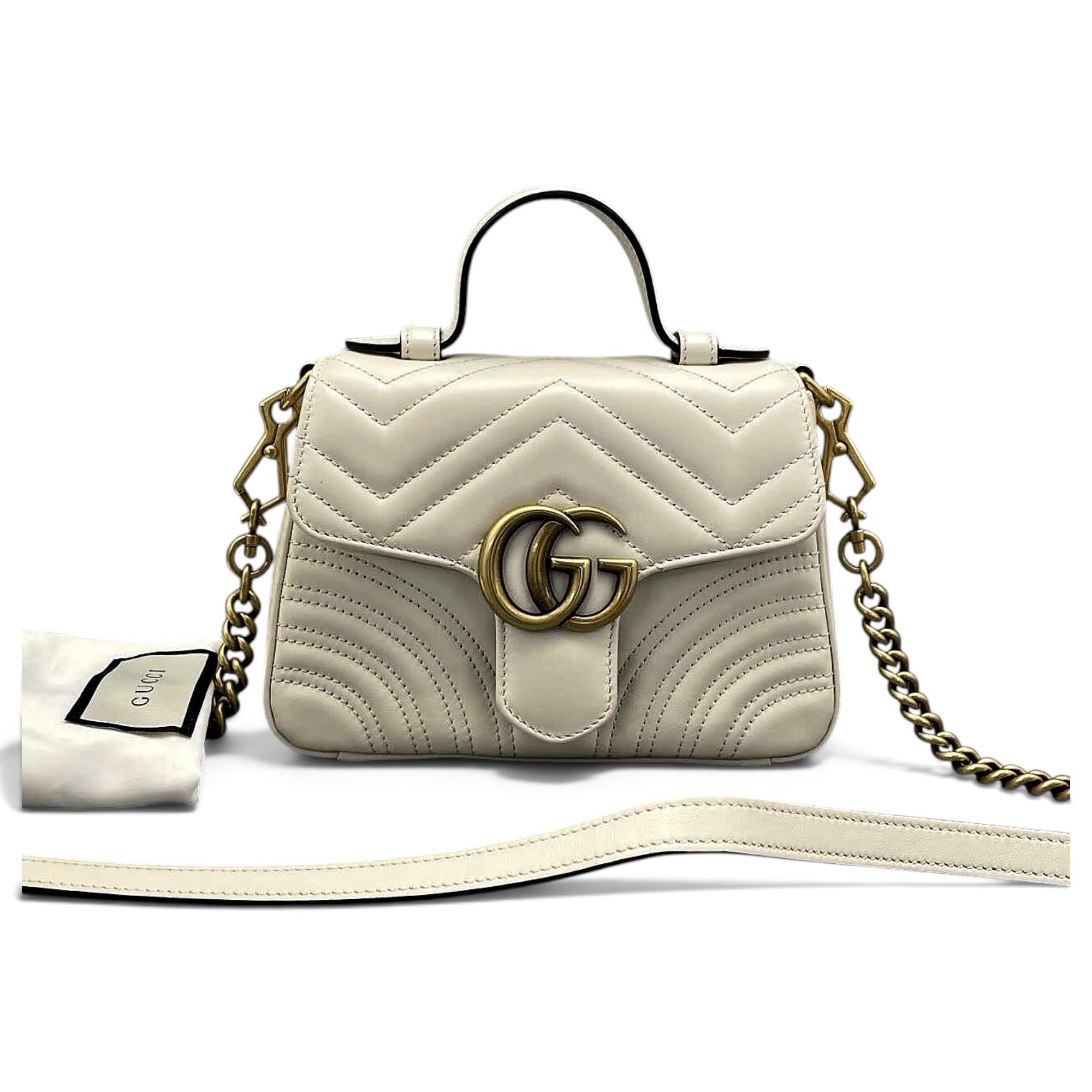 GG Marmont Flap leather handbag