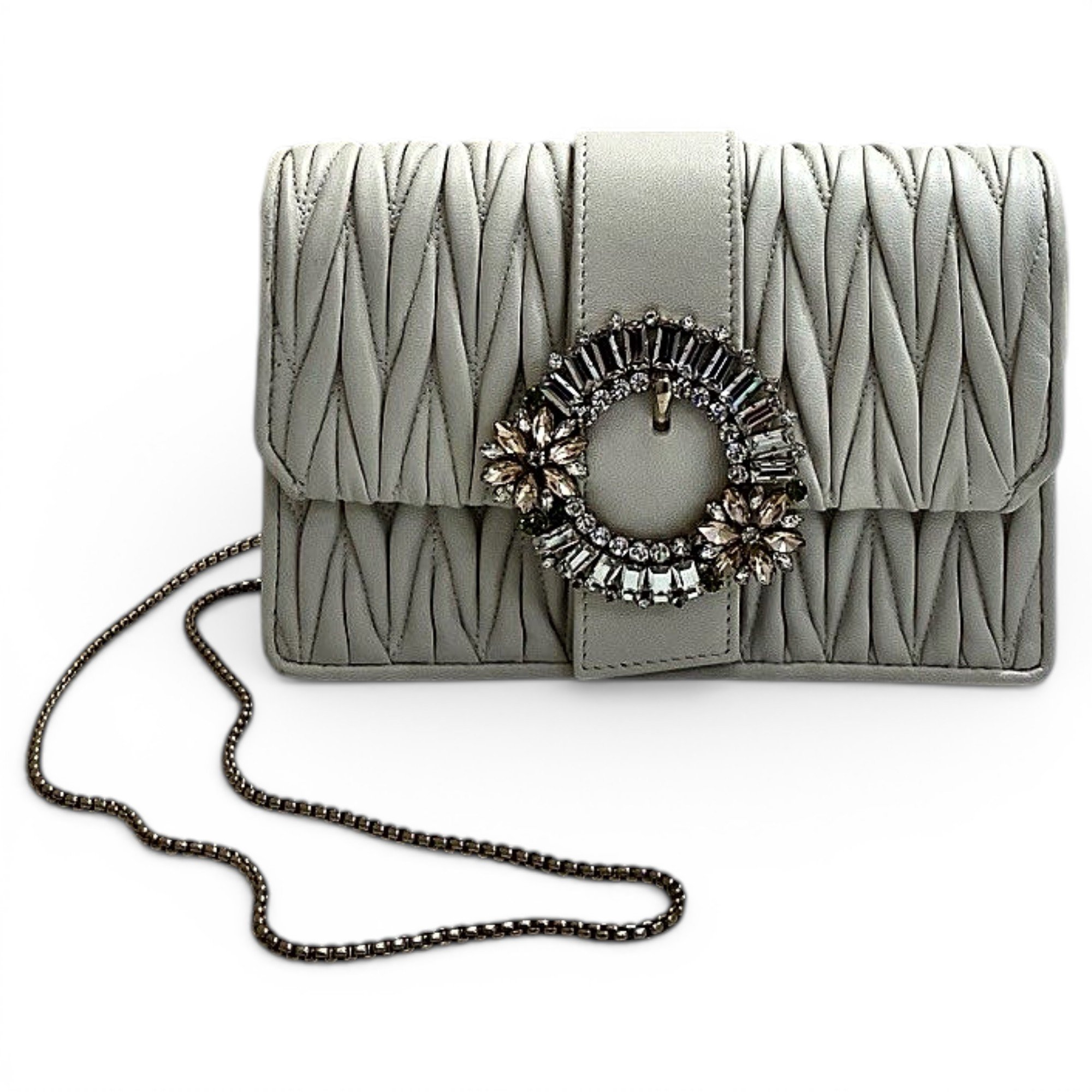 Miu Lady leather handbag