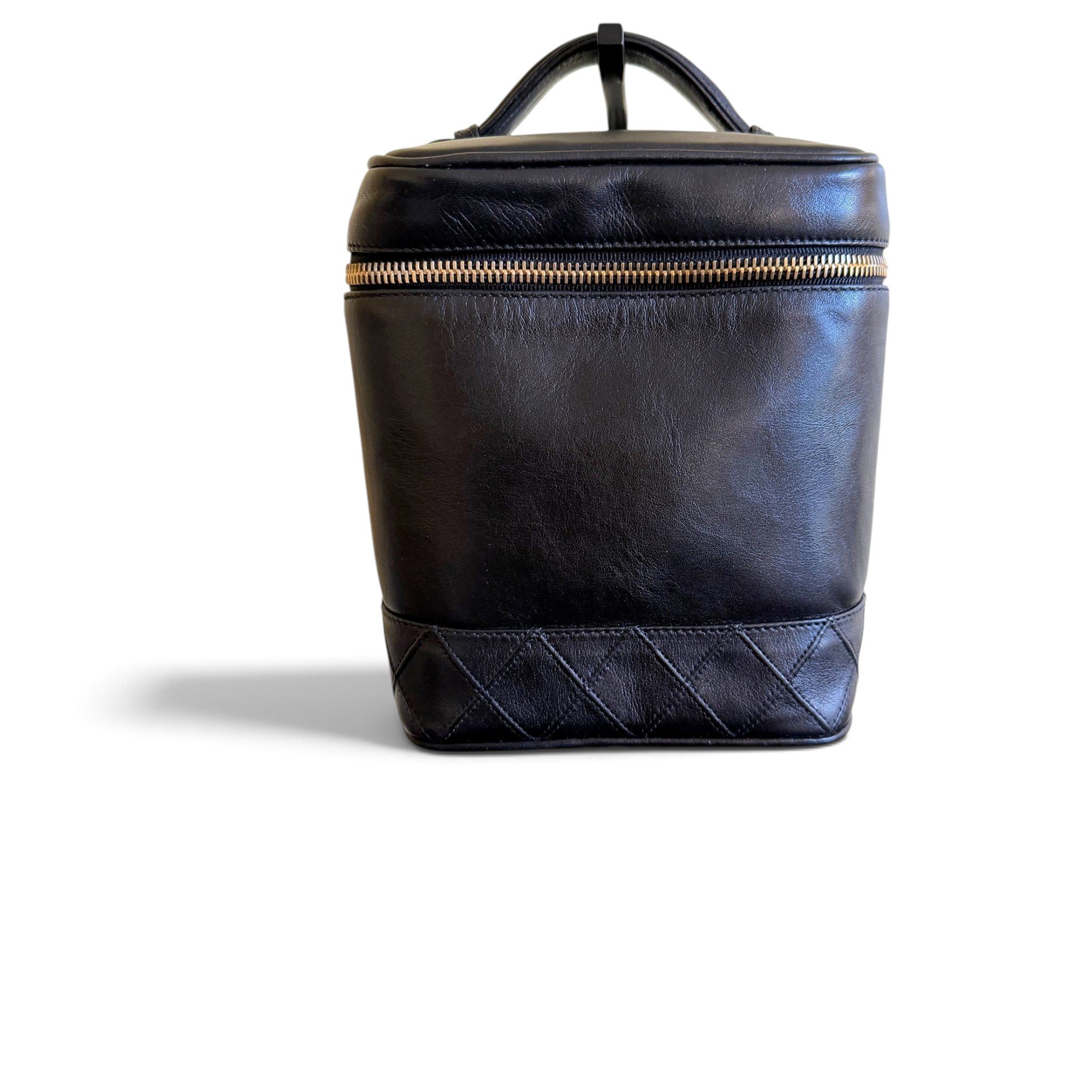 Vanity leather handbag