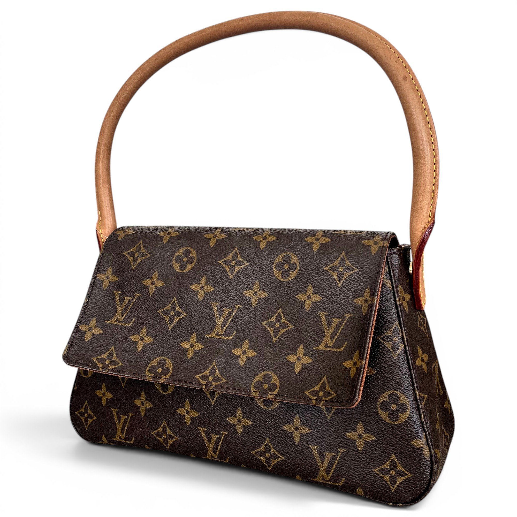 Looping cloth handbag