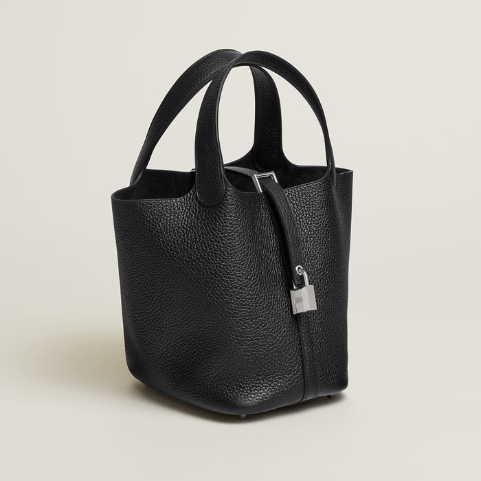 Noir Picotin Lock 18 Bag