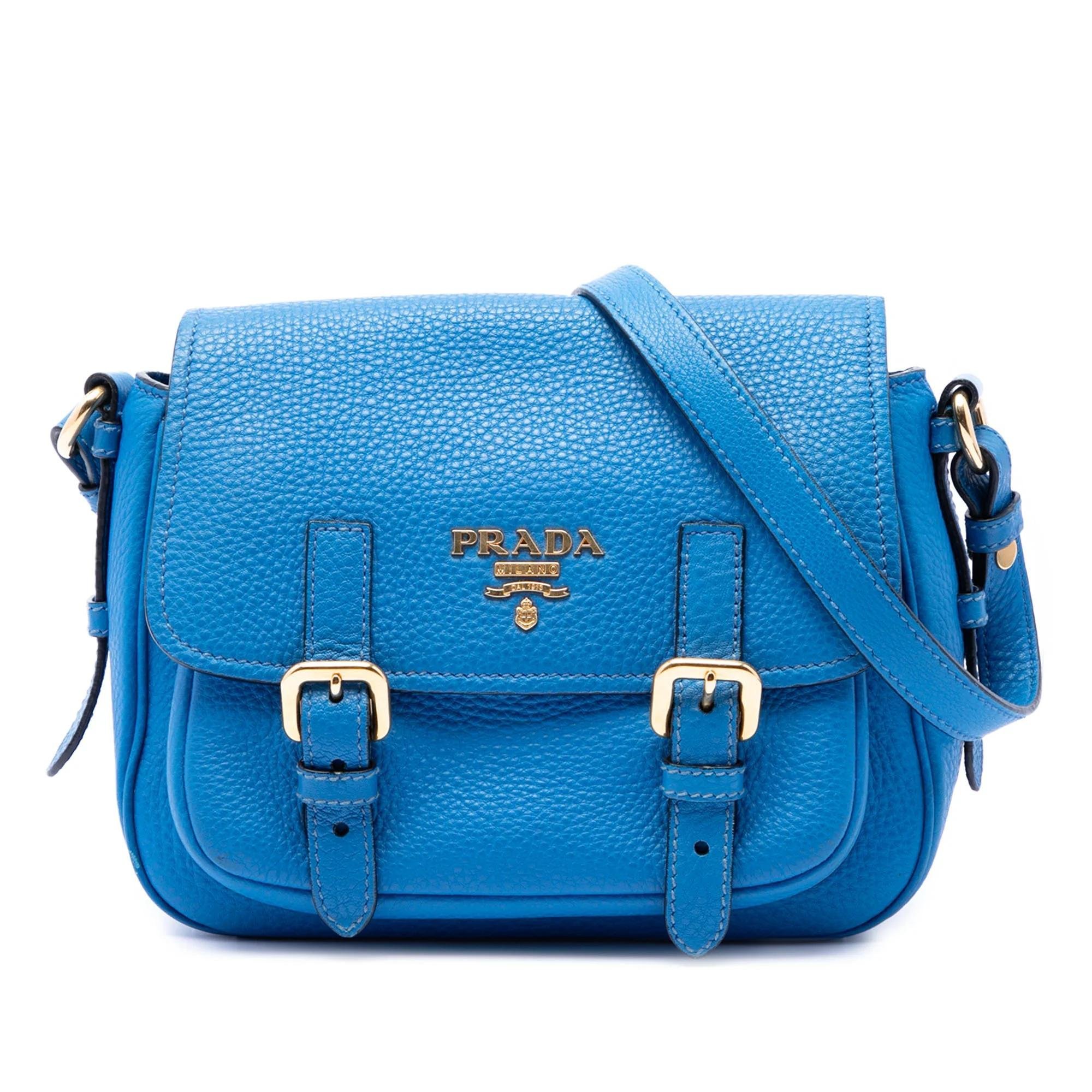 Double leather handbag