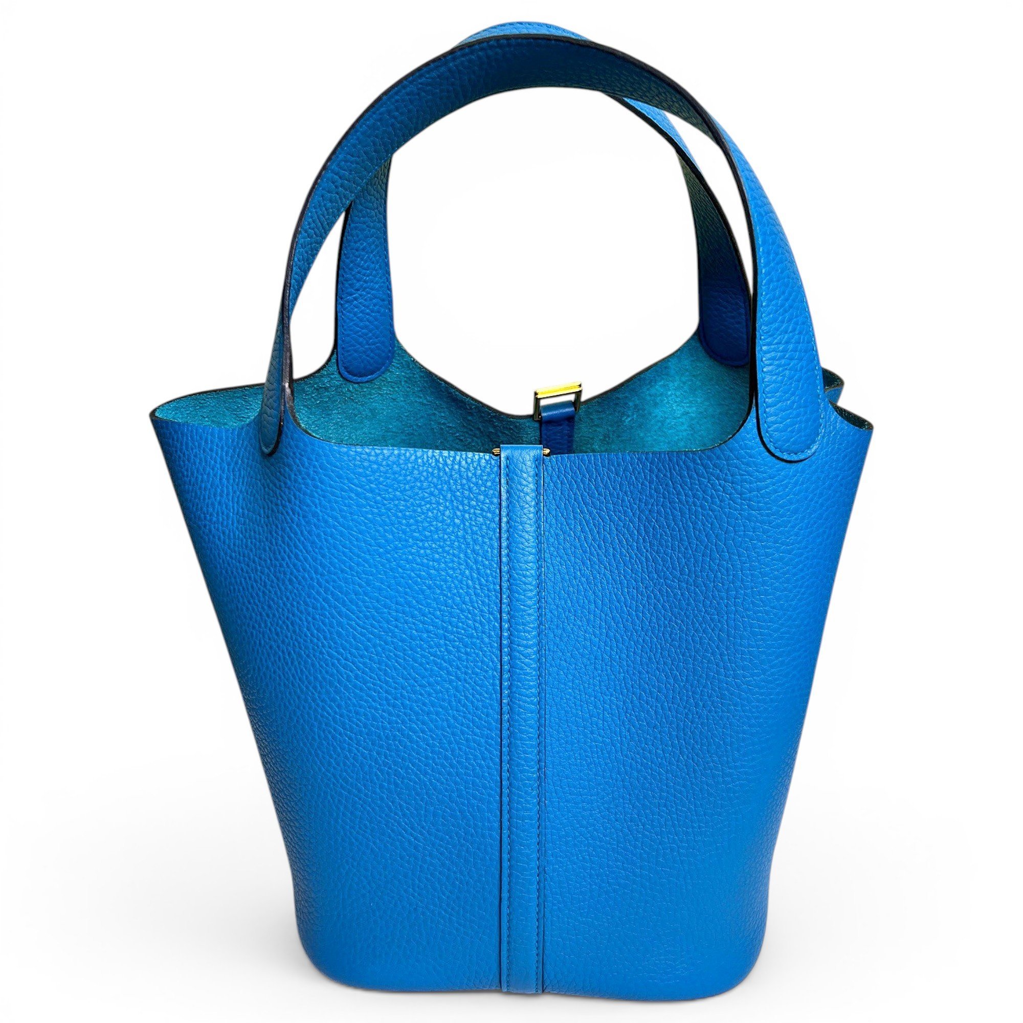 Picotin leather tote