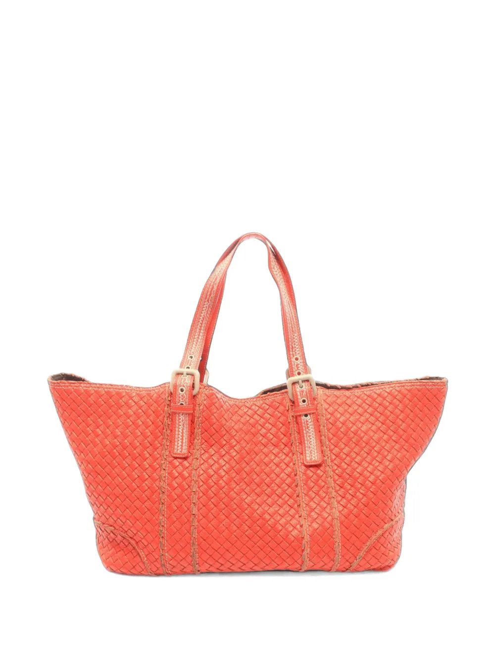 2000s Intrecciato leather tote bag
