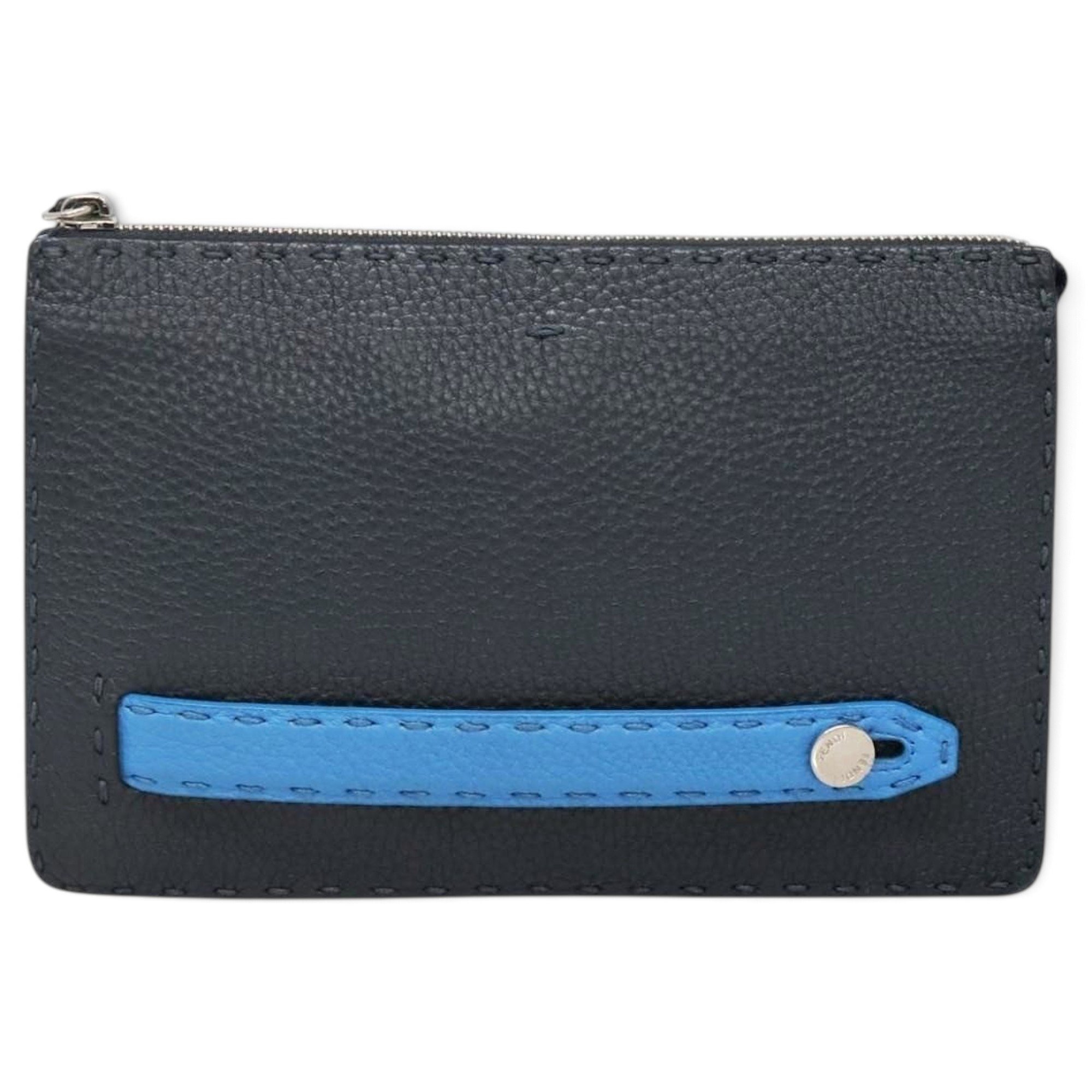 Leather clutch bag