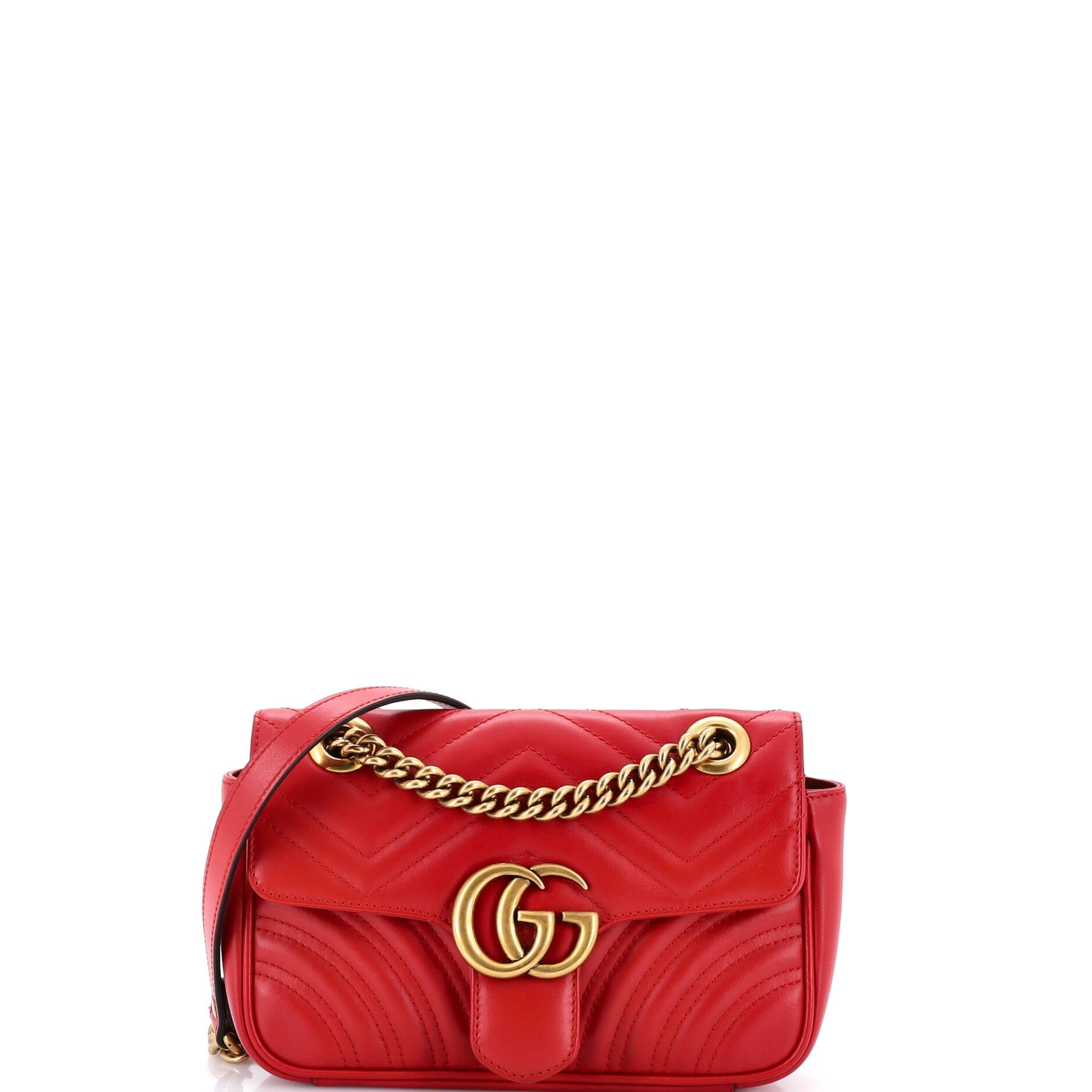 Gucci GG Marmont Flap Bag Matelasse Leather Mini