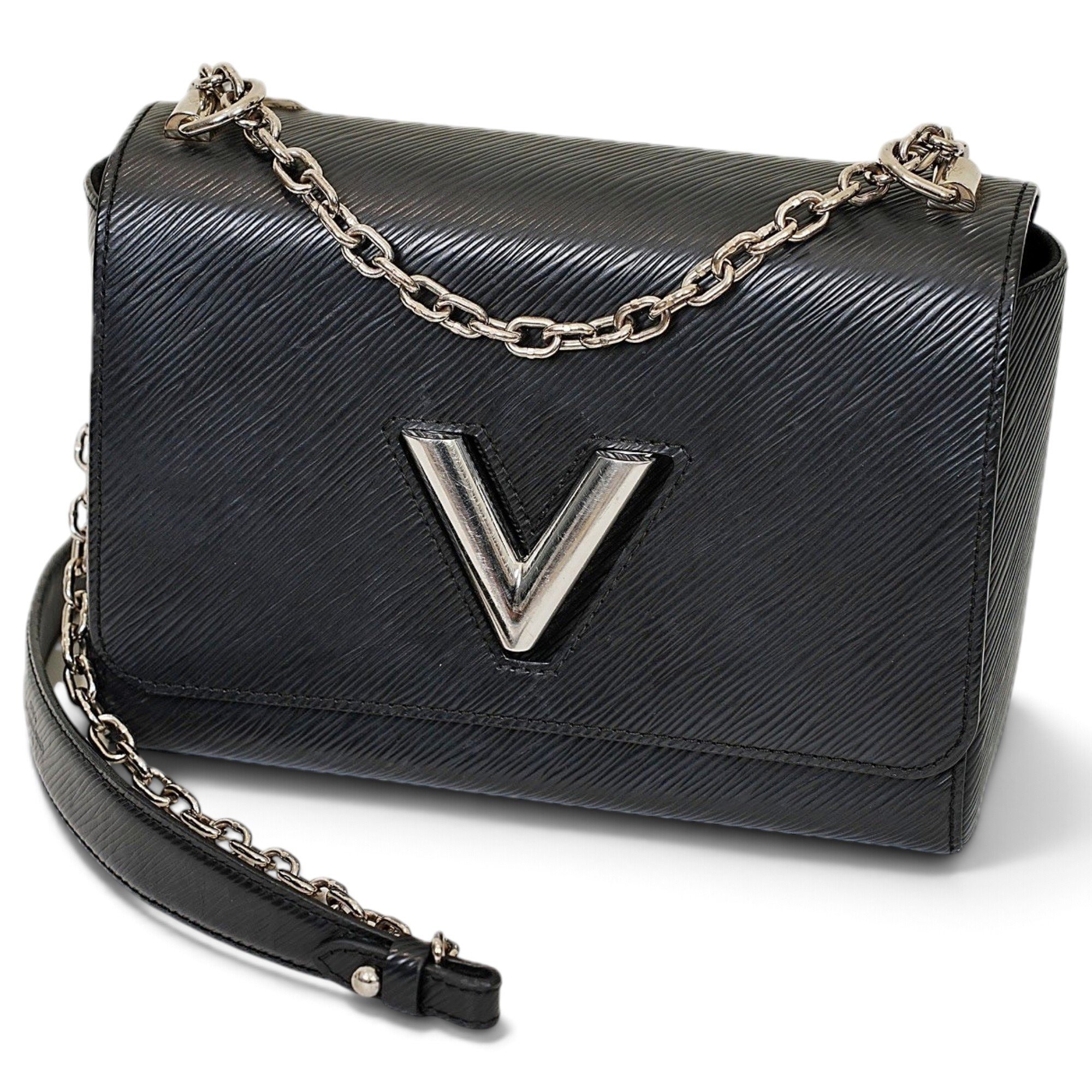 Twist leather handbag