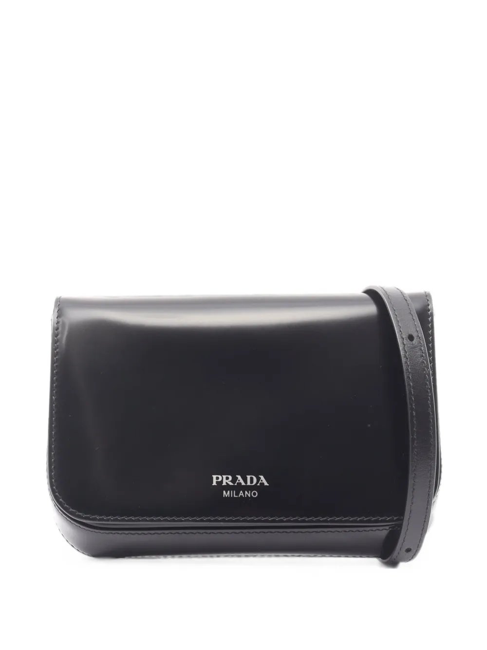 2020s logo-print leather clutch bag