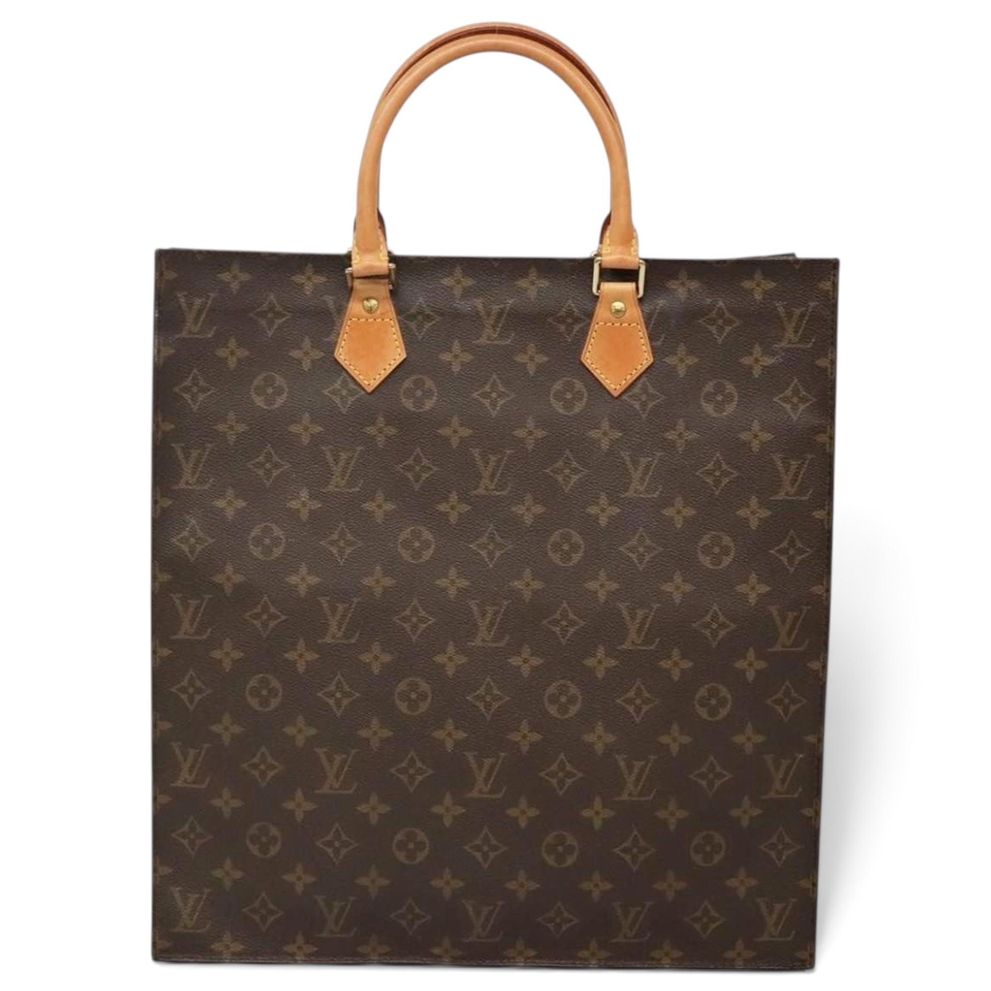 Plat leather handbag