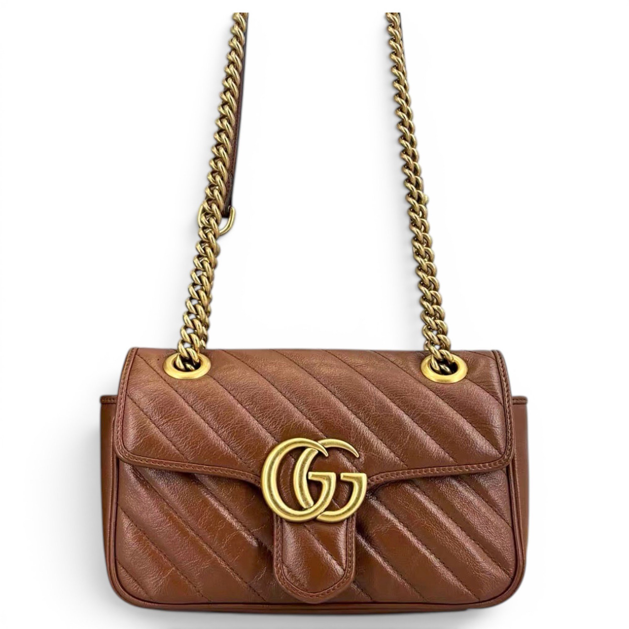 GG Marmont Flap leather crossbody bag