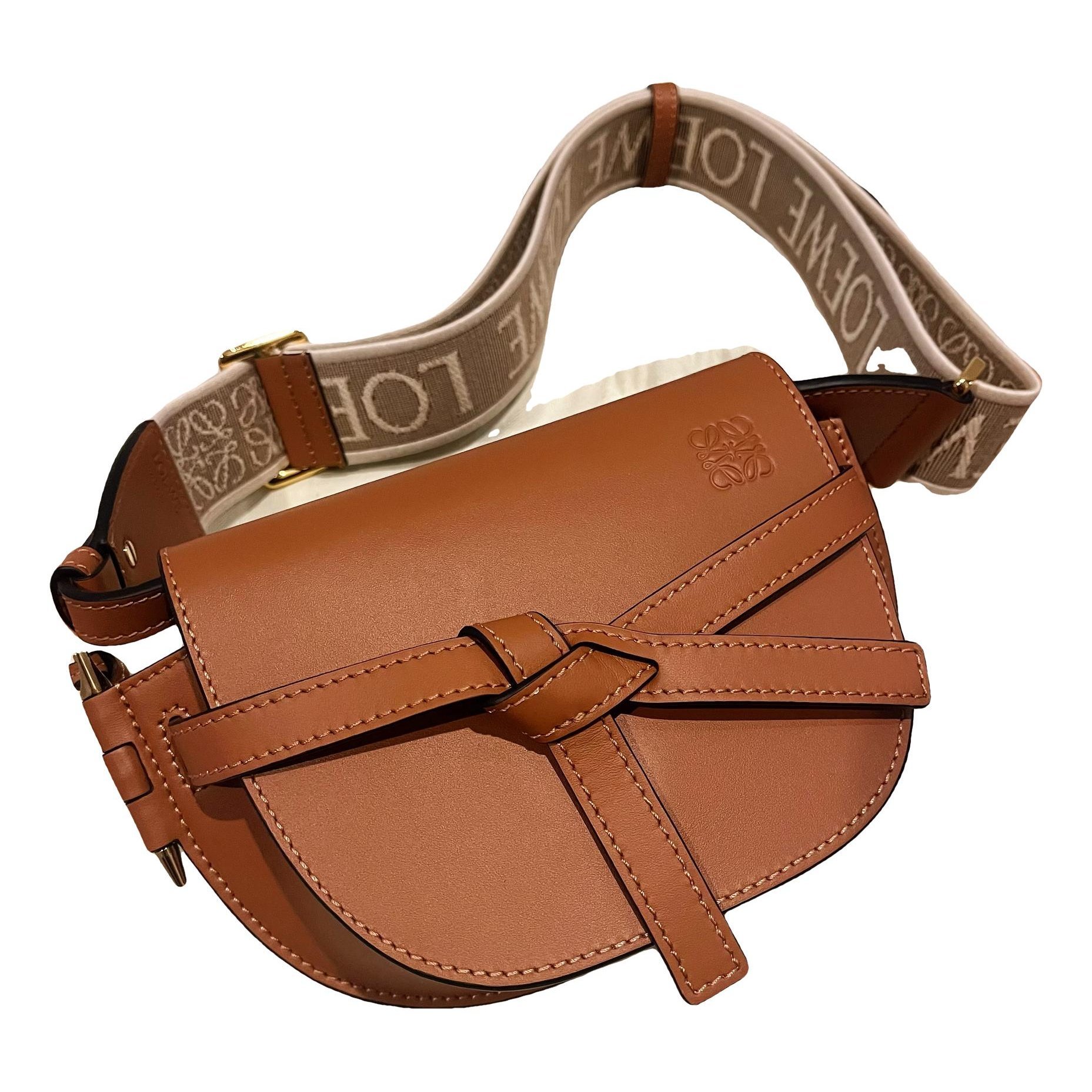 Gate leather crossbody bag