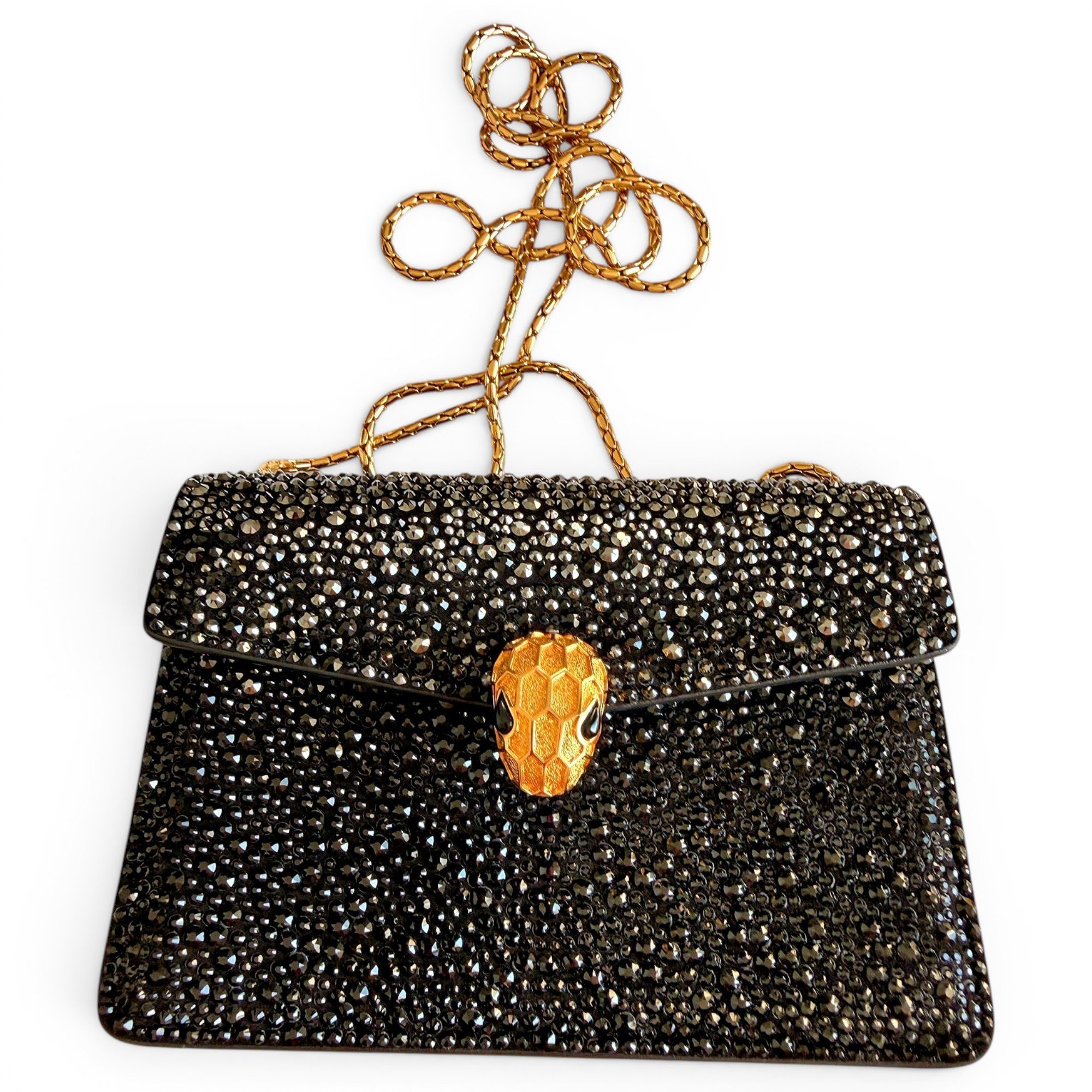 Serpenti leather handbag