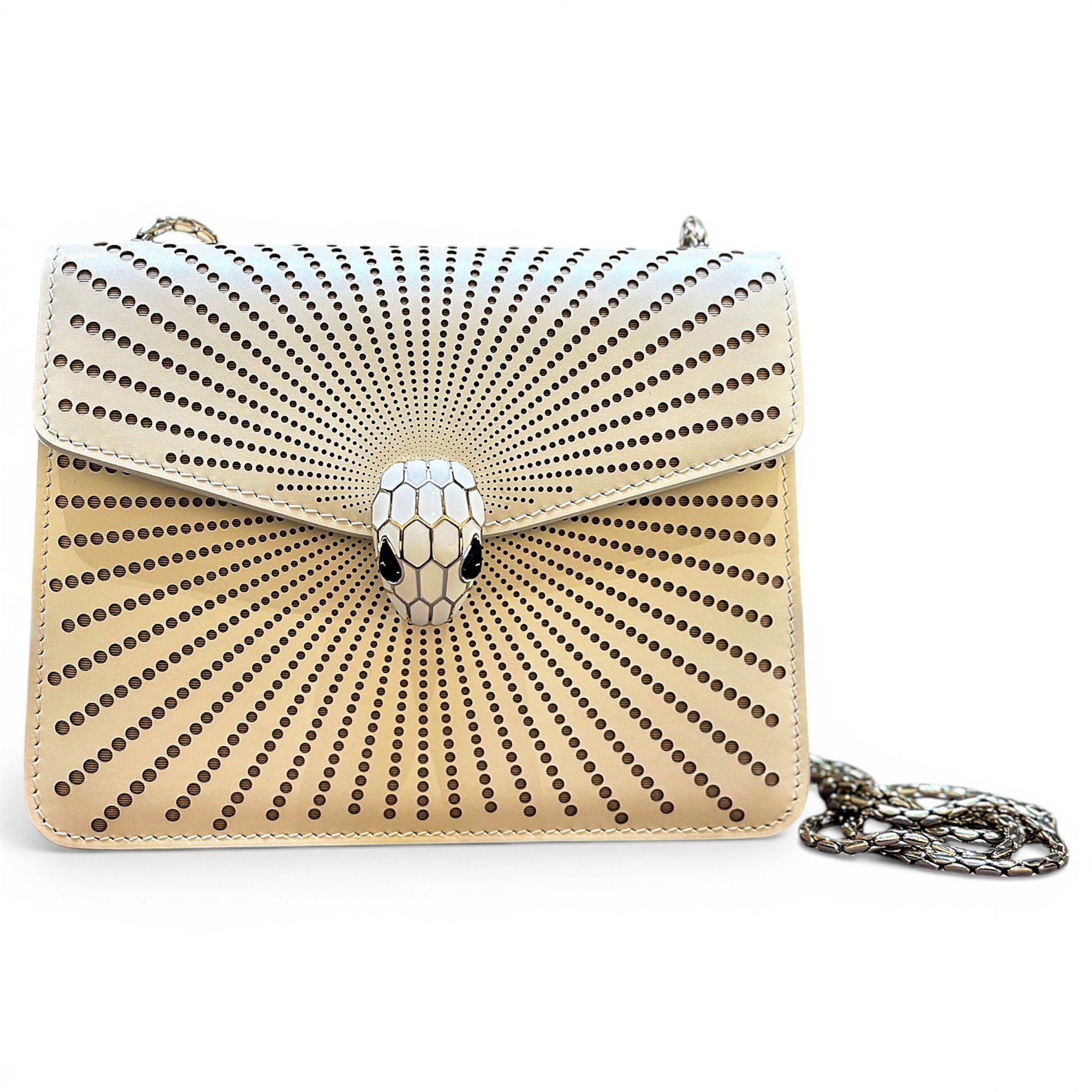 Serpenti leather handbag