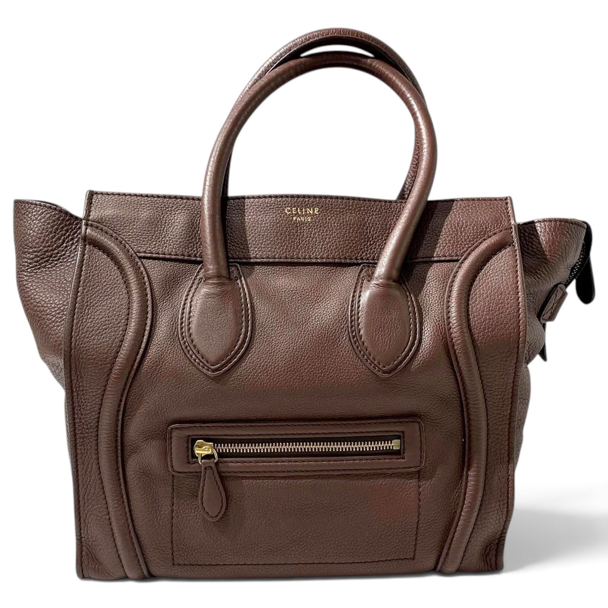 Luggage leather tote