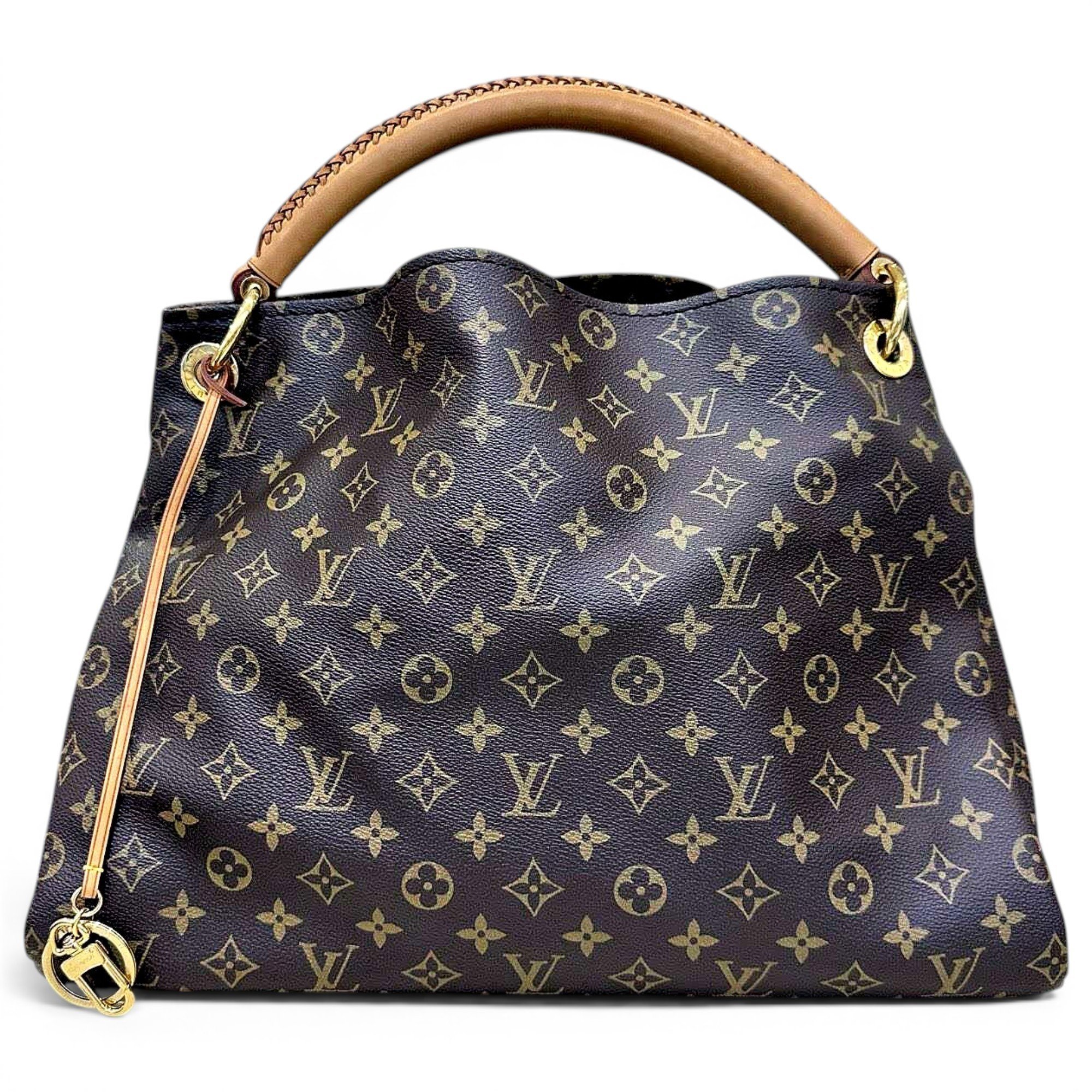 Artsy leather handbag