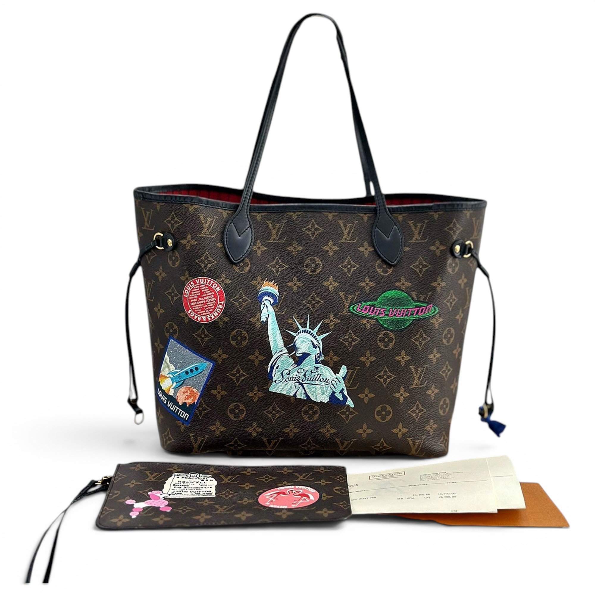 Neverfull leather handbag