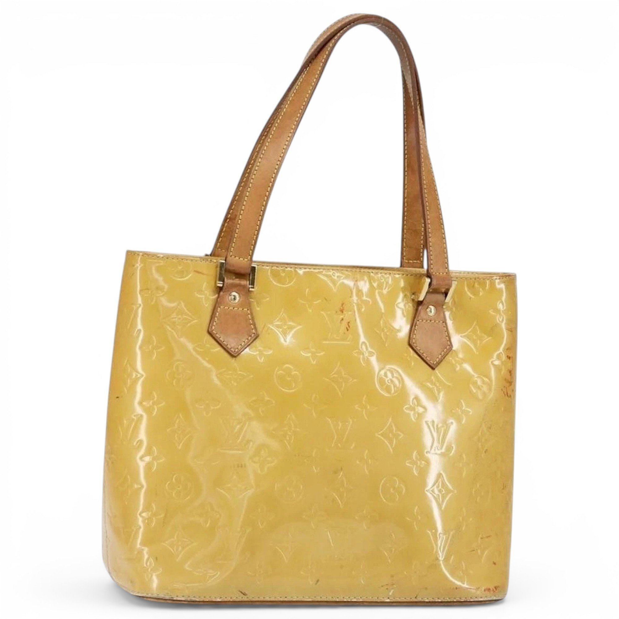 Patent leather handbag